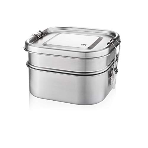 gefu-endure-bo-te-repas-double-tage-lot-de-3-pi-ces-inox-et-plastique-argent image 5