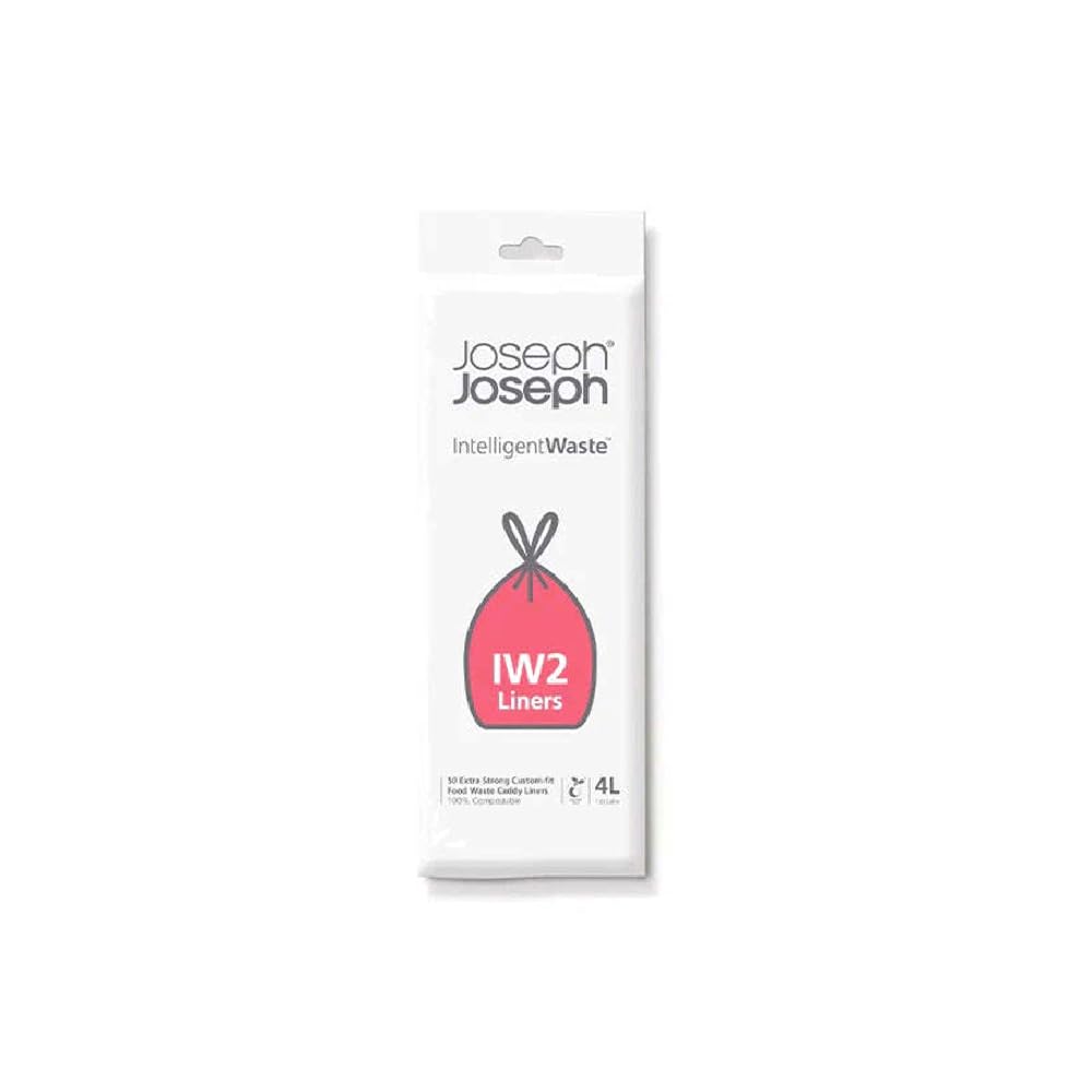 joseph-joseph-iw2-sacs-poubelle-compostables-4-l-transparent-lot-de-50-pour-cadd image 1