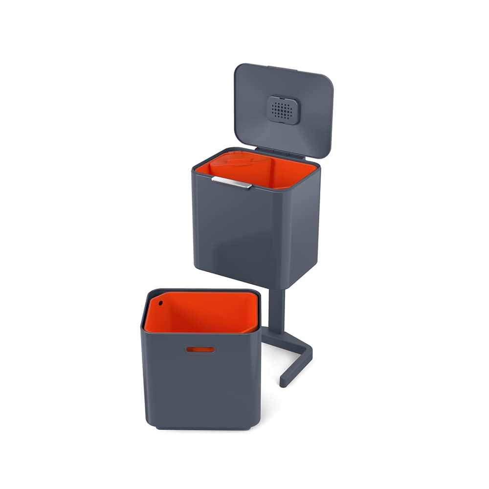 joseph-joseph-totem-compact-poubelle-de-tri-et-recyclage-40-l-en-acier-inoxydabl image 6