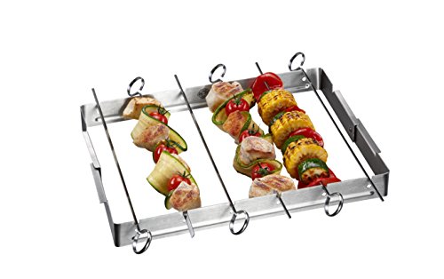 gefu-ge89279-rack-brochettes-barbecue-en-acier-inoxydable-avec-5-piques-coulissa image 3