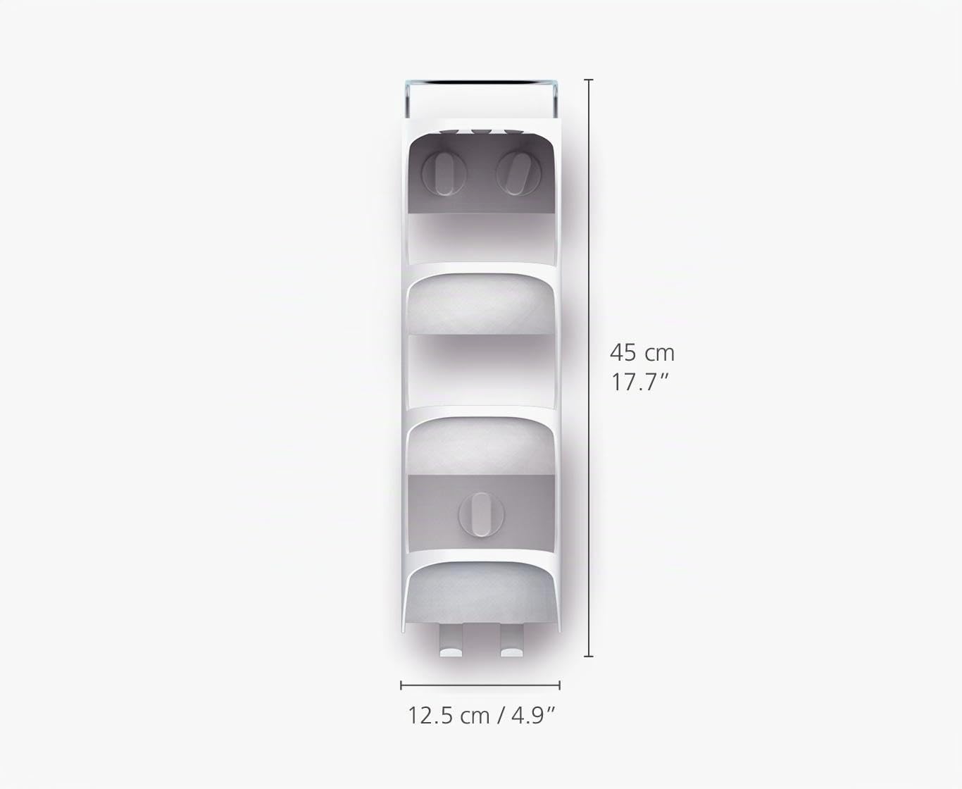 joseph-joseph-capsule-tag-re-de-douche-compacte-quatre-niveaux-fixation-sans-per image 2