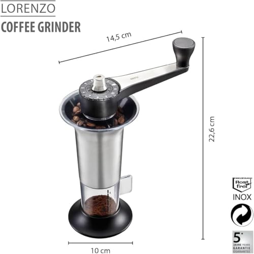 gefu-lorenzo-moulin-caf-manuel-avec-meule-c-ramique-r-glable-11-degr-s-de-moutur image 7