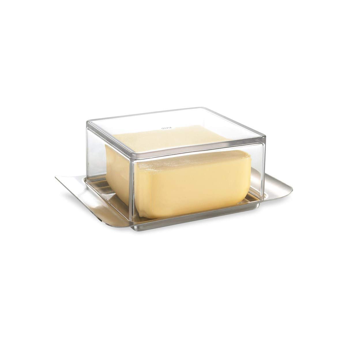 gefu-brunch-beurrier-125-g-avec-capot-transparent-aspect-verre-et-plat-en-acier- image 3
