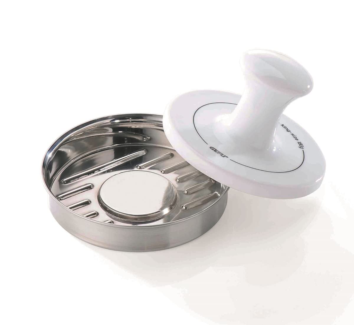gefu-ge15410-spark-presse-burger-en-acier-inoxydable-moule-13-4-cm-avec-poussoir image 2