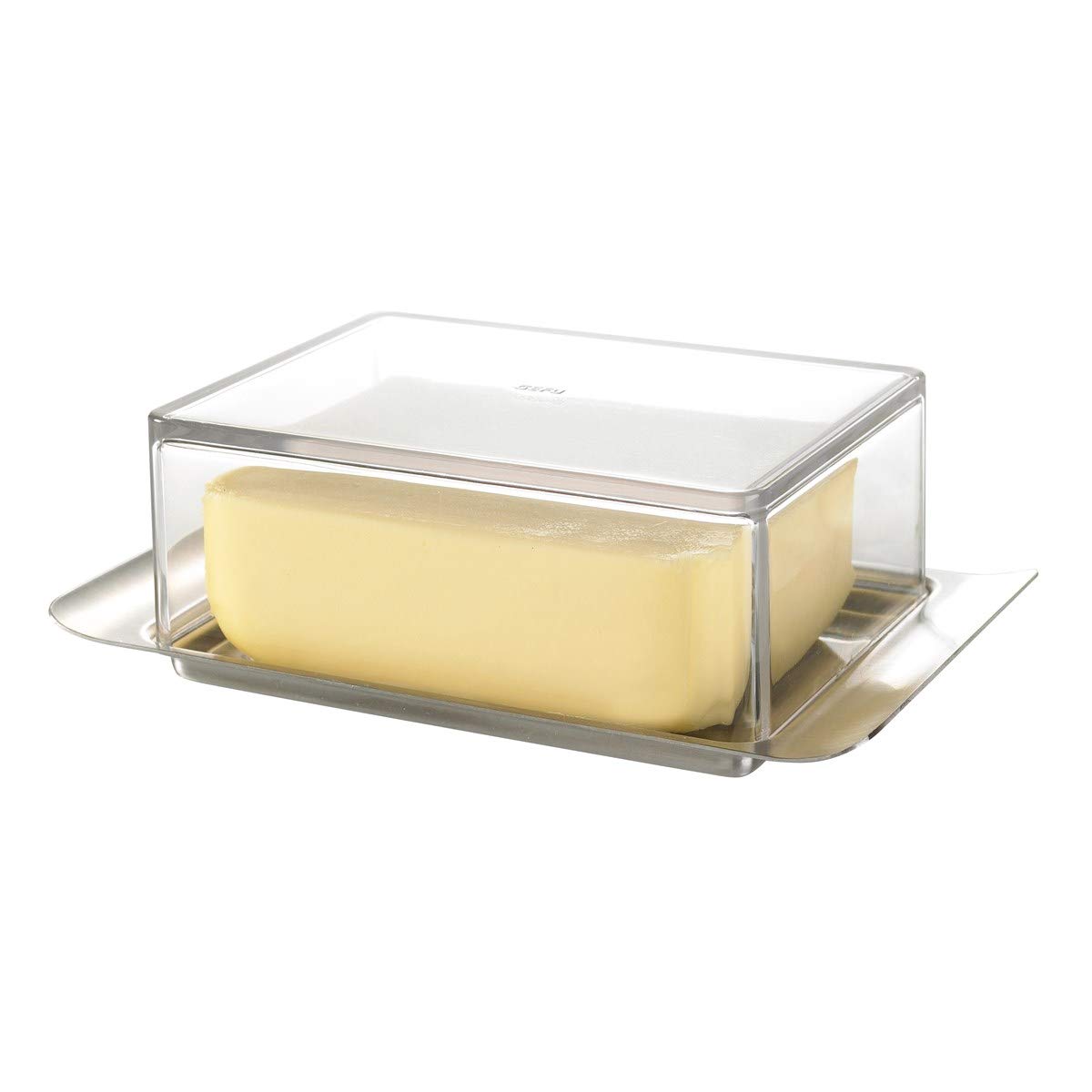 gefu-brunch-beurrier-125-g-avec-capot-transparent-aspect-verre-et-plat-en-acier- image 4