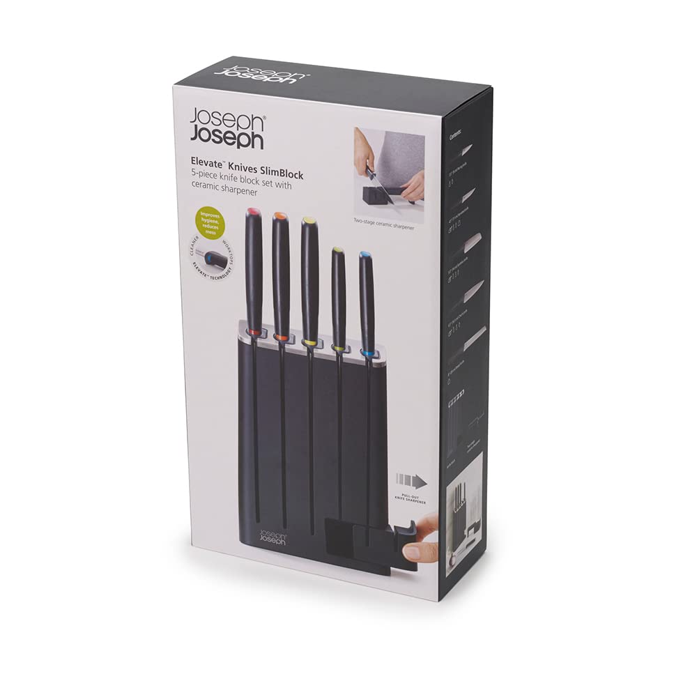 joseph-joseph-elevate-slimblock-bloc-de-5-couteaux-de-cuisine-en-acier-inoxydabl image 4