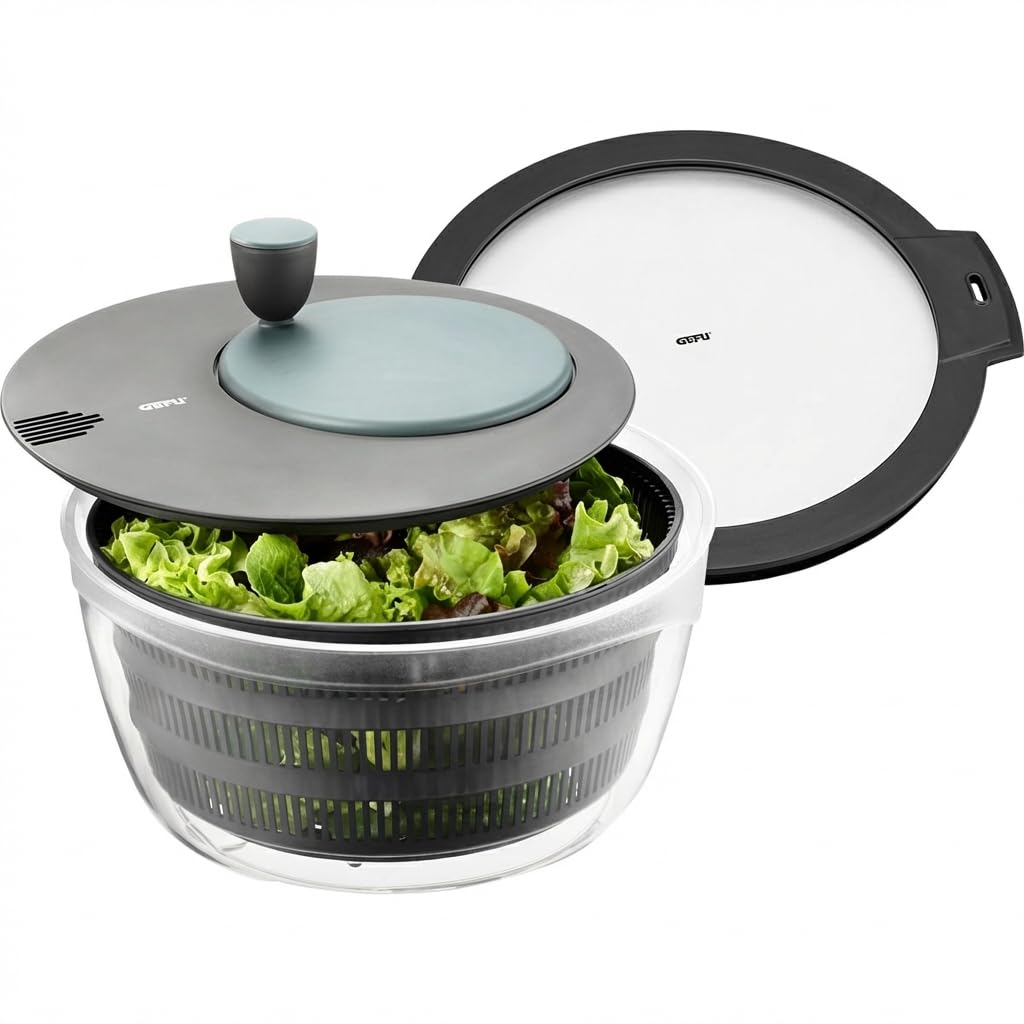gefu-rotare-28170-essoreuse-salade-3-l-avec-manivelle-tamis-et-bec-verseur-3-pi- image 7