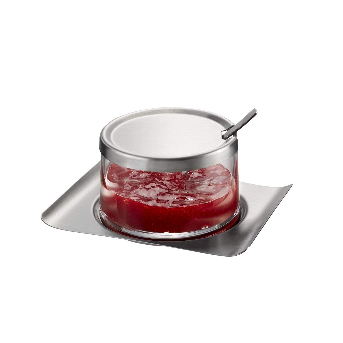 gefu-brunch-pot-confiture-en-acier-inoxydable-avec-ramequin-en-verre-14-4-x-12-5 image 1