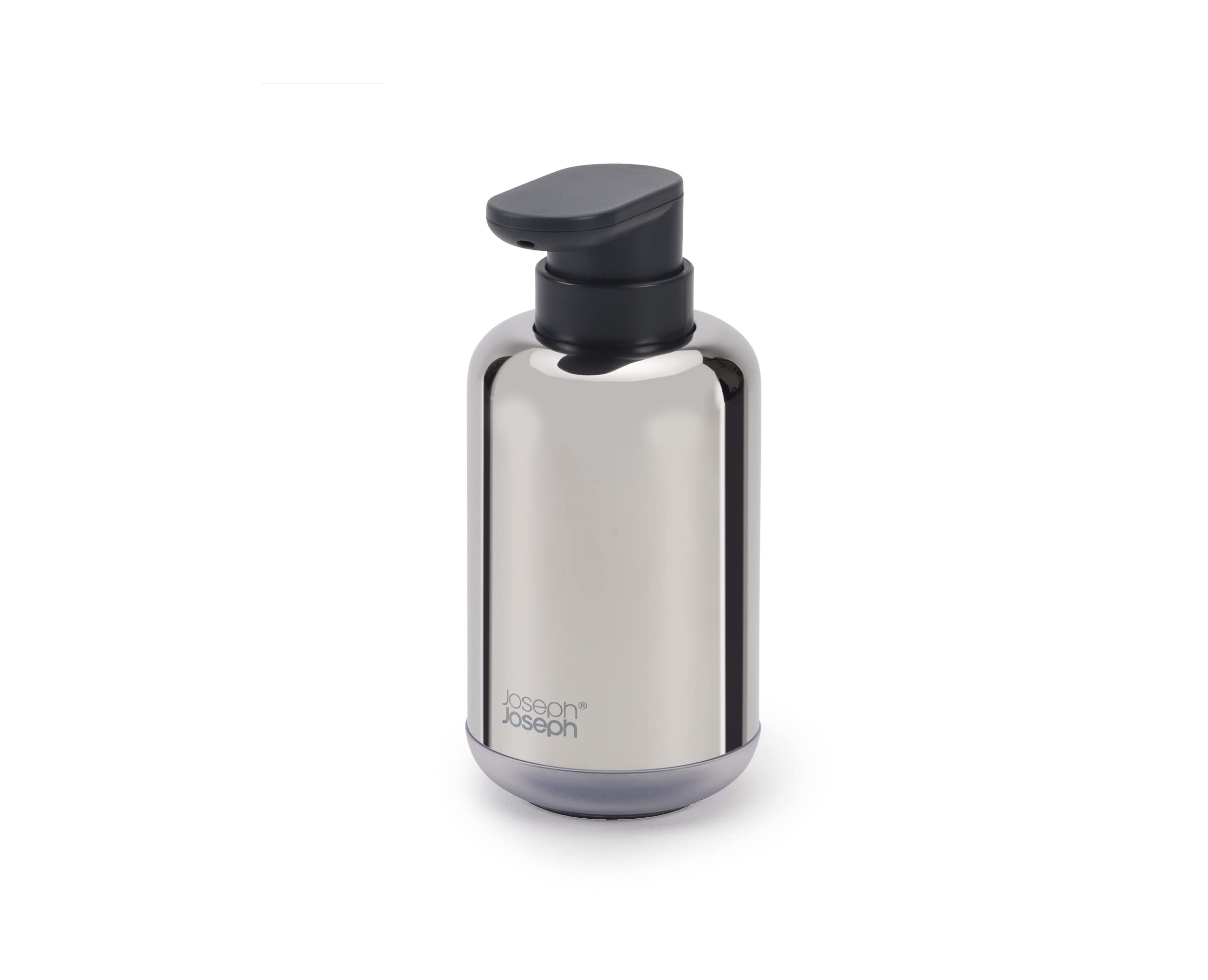 joseph-joseph-easystore-pompe-savon-luxe-en-acier-inoxydable-300-ml-avec-fen-tre image 1