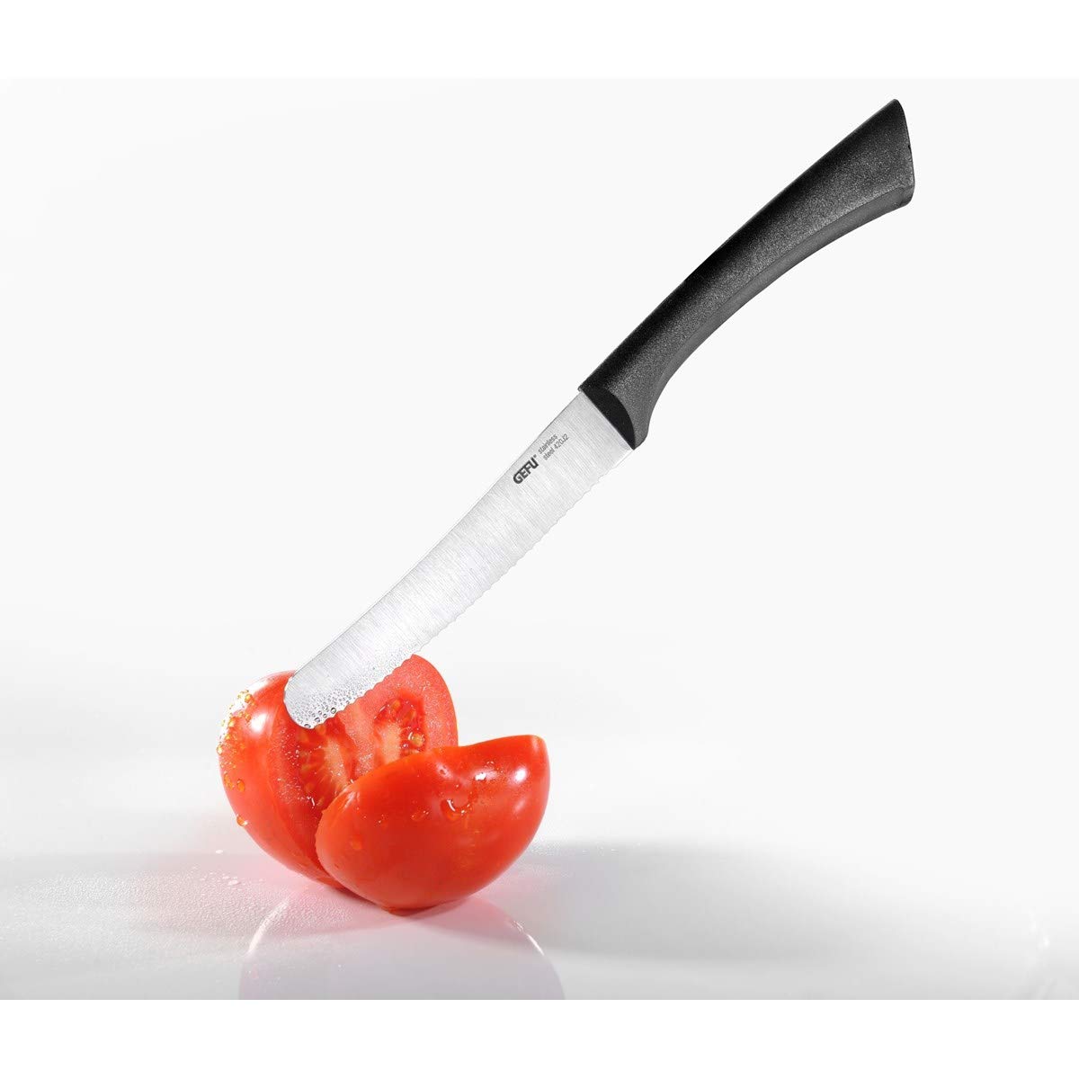 gefu-senso-couteau-universel-lame-dentel-e-11-cm-acier-inoxydable-noir image 4