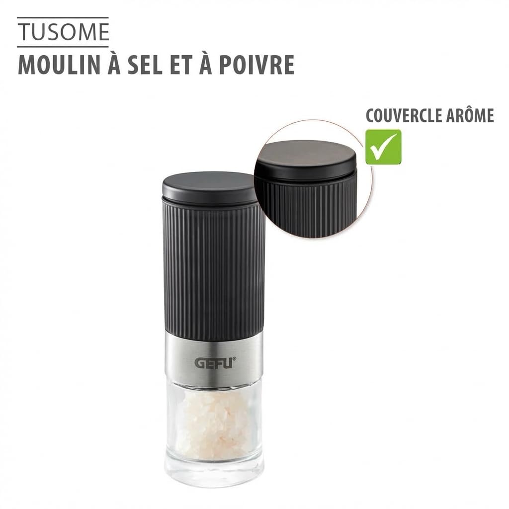 gefu-tusome-gf34621-duo-de-moulins-poivre-et-sel-avec-2-mini-moulins-pices-et-su image 5