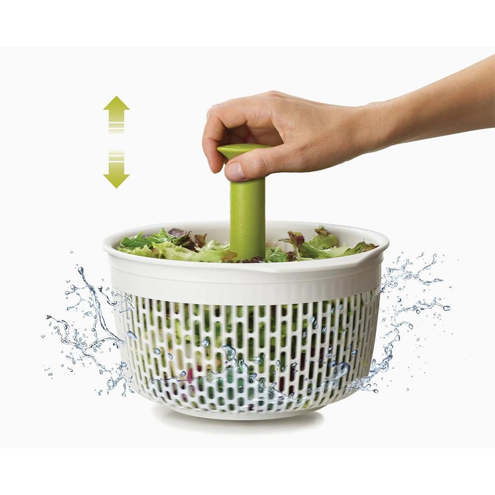 joseph-joseph-spindola-essoreuse-salade-2-en-1-avec-passoire-m-canisme-pompage-e image 6