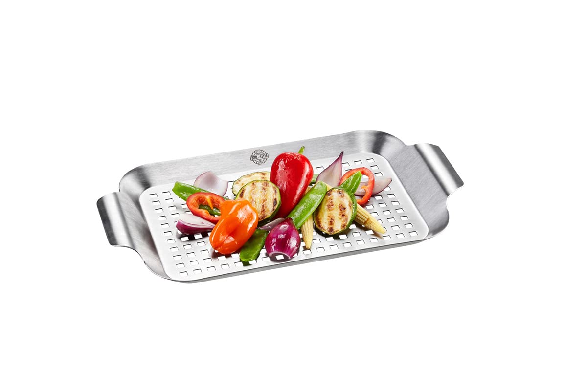 gefu-ge89258-plat-de-cuisson-l-gumes-barbecue-en-acier-inoxydable-43-x-25-x-3-cm image 2