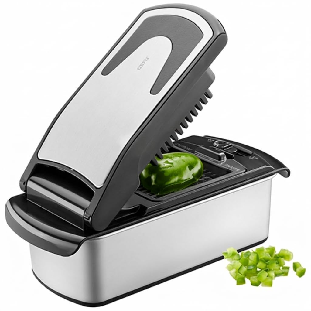 gefu-treppo-2-0-coupe-l-gumes-en-d-s-et-b-tonnets-avec-3-grilles-interchangeable image 1