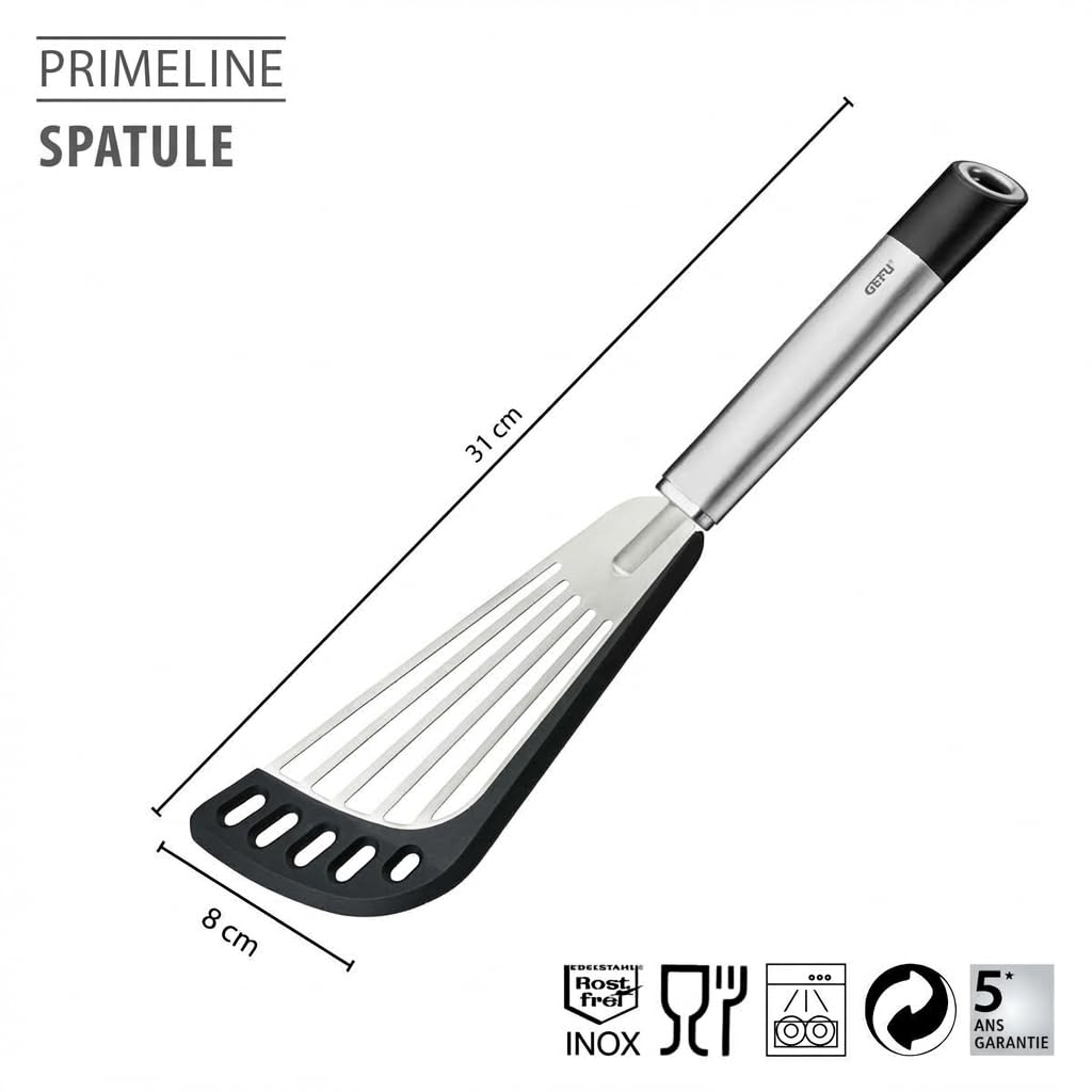 gefu-primeline-29202-spatule-de-cuisine-en-silicone-et-inox-20-cm-r-sistante-la- image 2