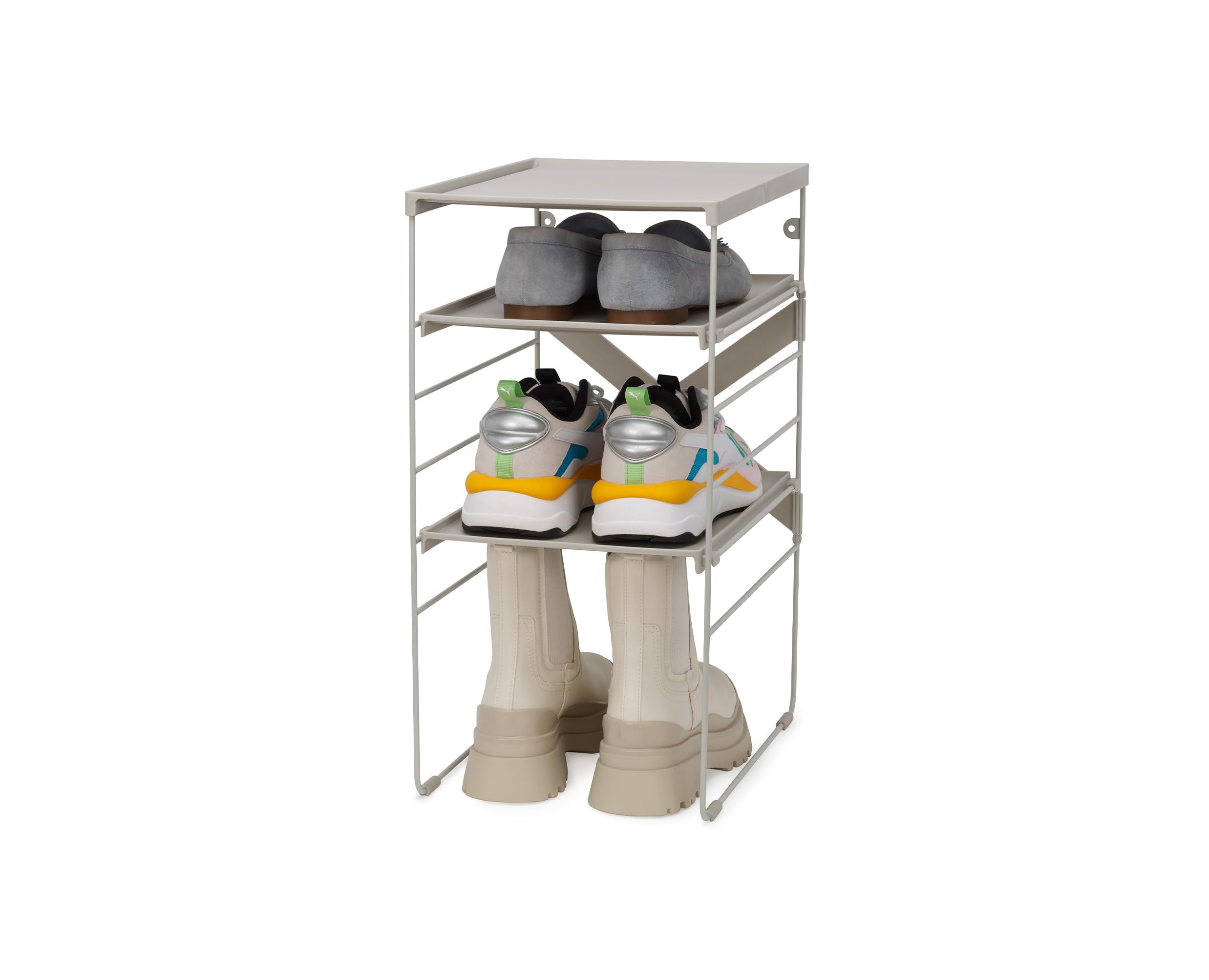 joseph-joseph-level-rangement-chaussures-12-paires-tag-re-empilable-et-r-glable- image 8
