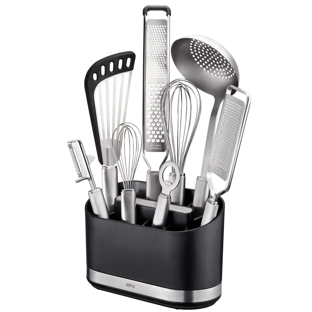 gefu-smartline-porte-ustensiles-de-cuisine-avec-fond-alourdi-et-pieds-antid-rapa image 1