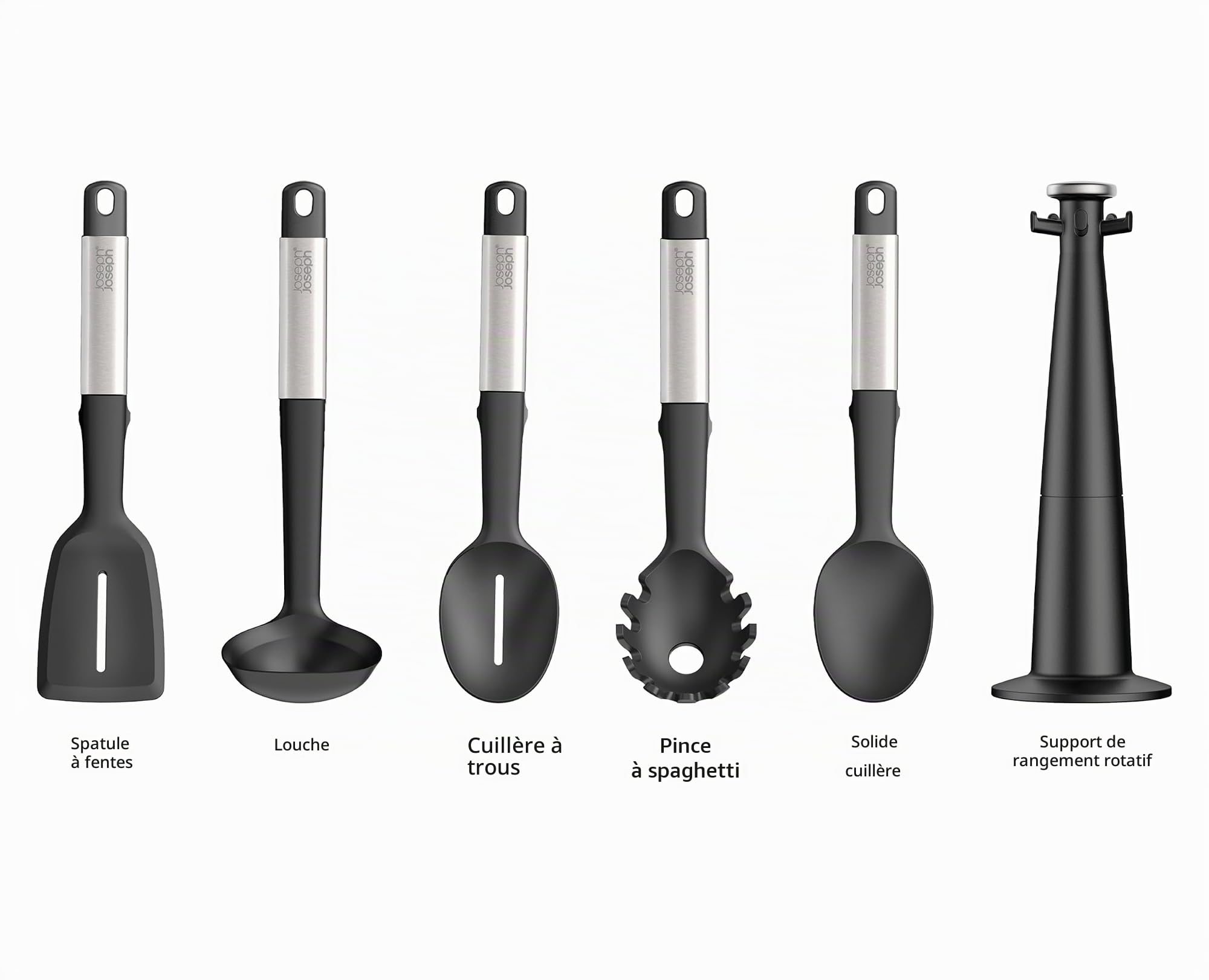 joseph-joseph-elevate-ensemble-5-pi-ces-d-ustensiles-de-cuisine-en-silicone-r-si image 2