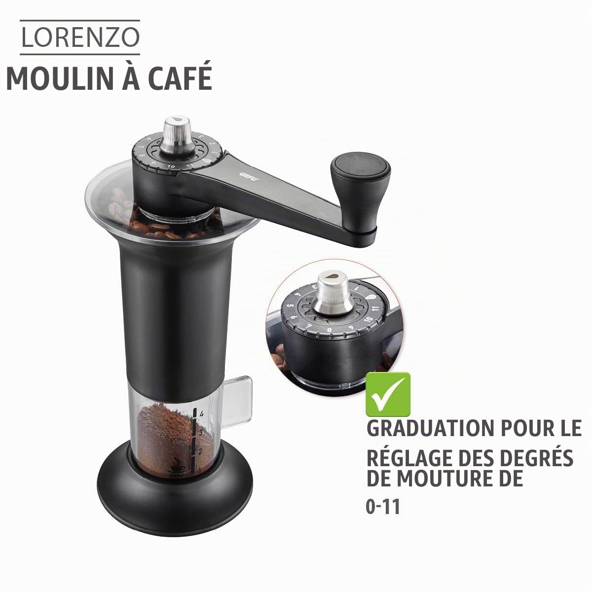 gefu-lorenzo-moulin-caf-lectrique-noir-acier-inoxydable image 5