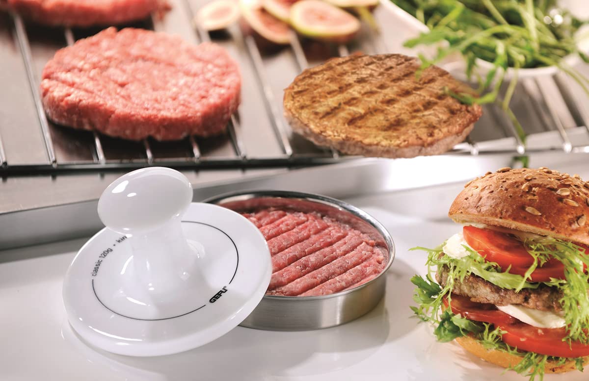 gefu-ge15410-spark-presse-burger-en-acier-inoxydable-moule-13-4-cm-avec-poussoir image 3