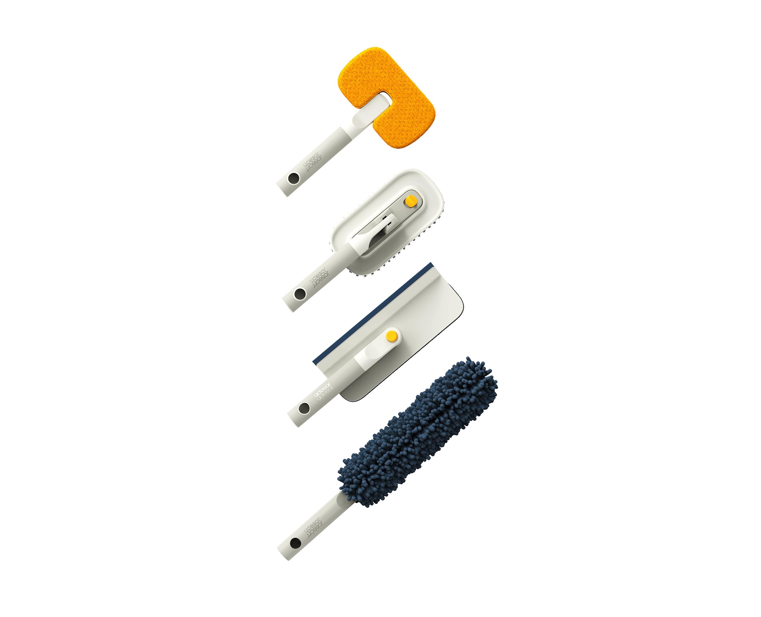 joseph-joseph-cleantech-set-de-nettoyage-profond-5-outils-avec-poign-e-t-lescopi image 2