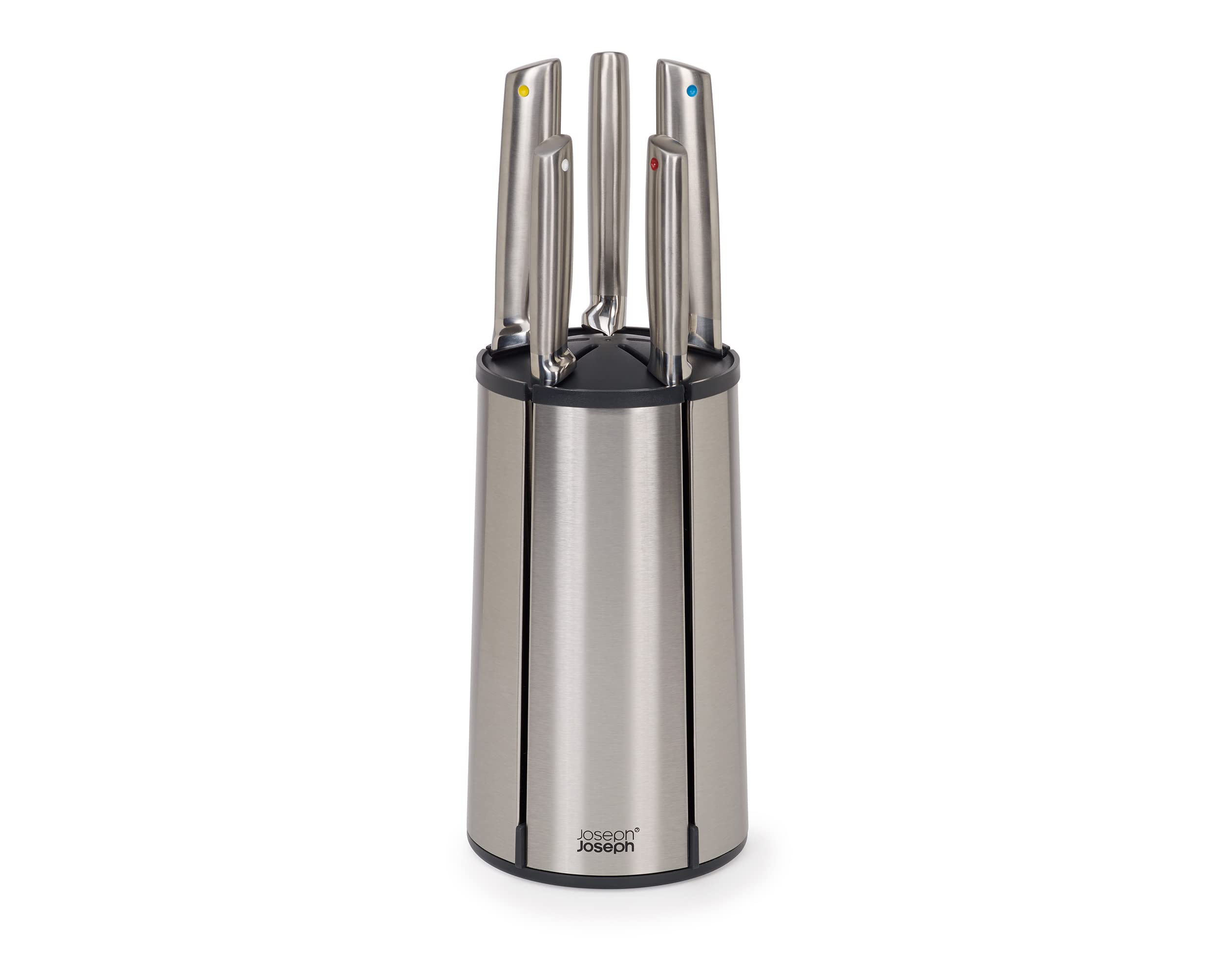 joseph-joseph-elevate-ensemble-carrousel-5-couteaux-lames-japonaises-inox-avec-b image 1