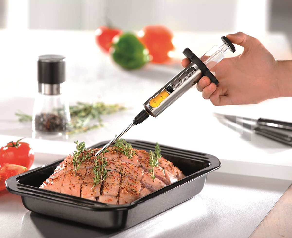 gefu-set-barbecue-3-pi-ces-pince-fourchette-et-spatule-en-acier-inoxydable-manch image 2