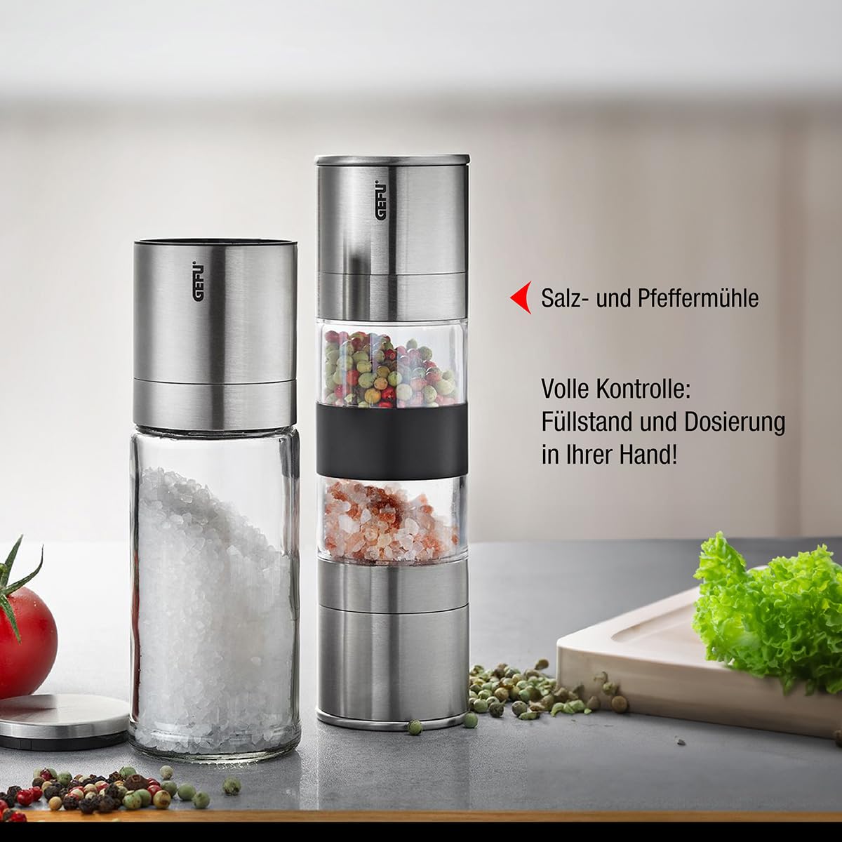 gefu-34638-lamola-moulin-double-pices-et-sel-2-compartiments image 3