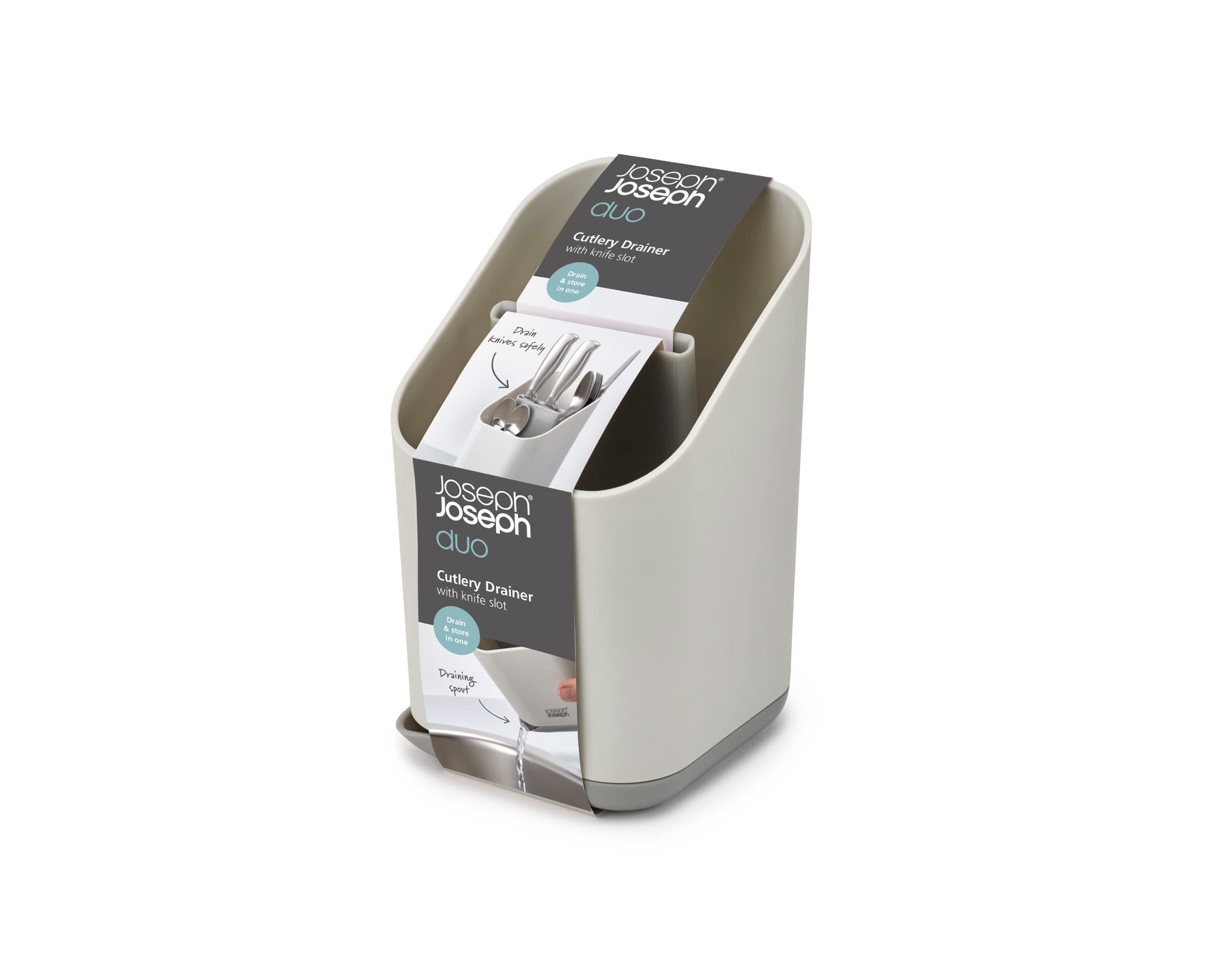 joseph-joseph-duo-gouttoir-couverts-pour-vier-avec-fente-couteaux-et-bec-verseur image 6