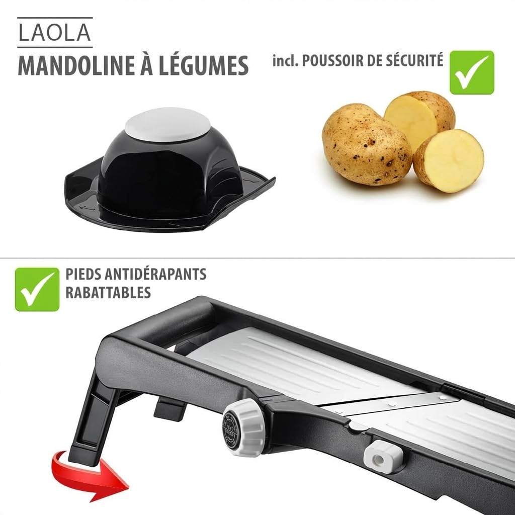 gefu-laola-mandoline-de-cuisine-multifonctionnelle-coupes-multiples-l-gumes-et-f image 4