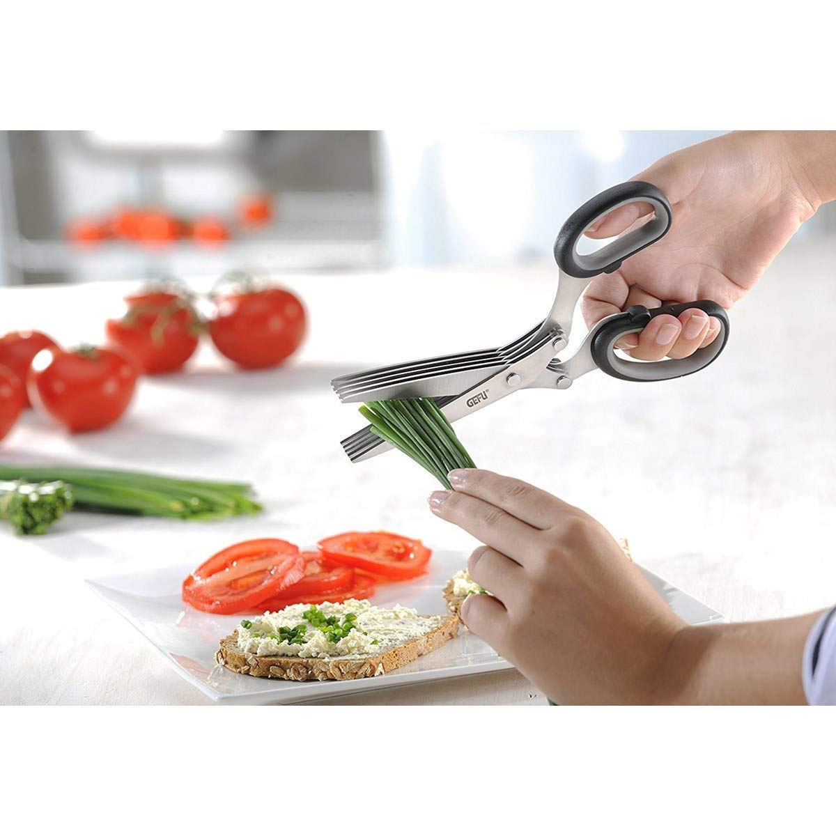 gefu-cutare-ge12660-ciseaux-herbes-5-lames-en-acier-inoxydable-avec-peigne-de-ne image 4