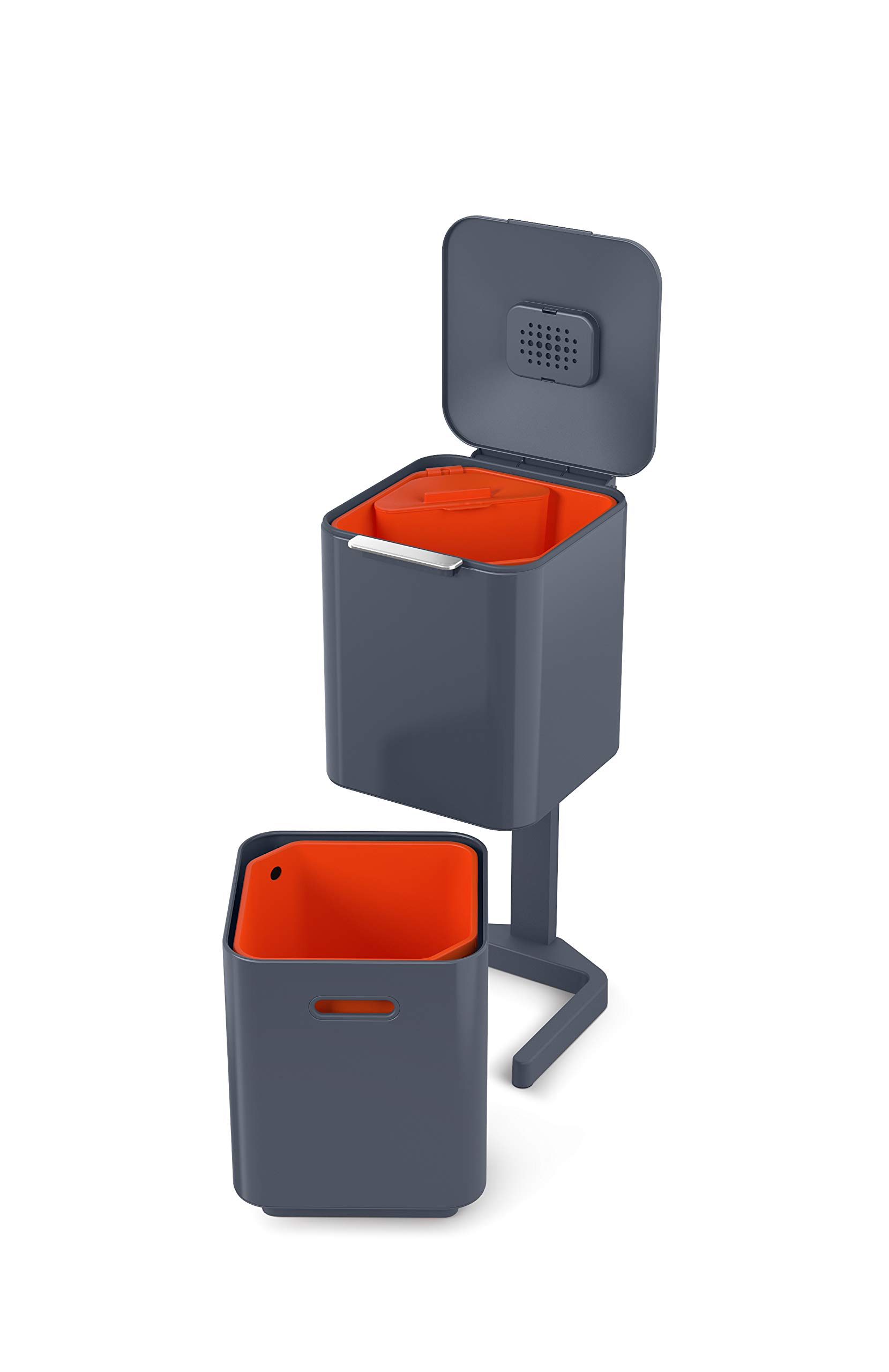 joseph-joseph-totem-compact-poubelle-de-tri-et-recyclage-40-l-en-acier-inoxydabl image 8