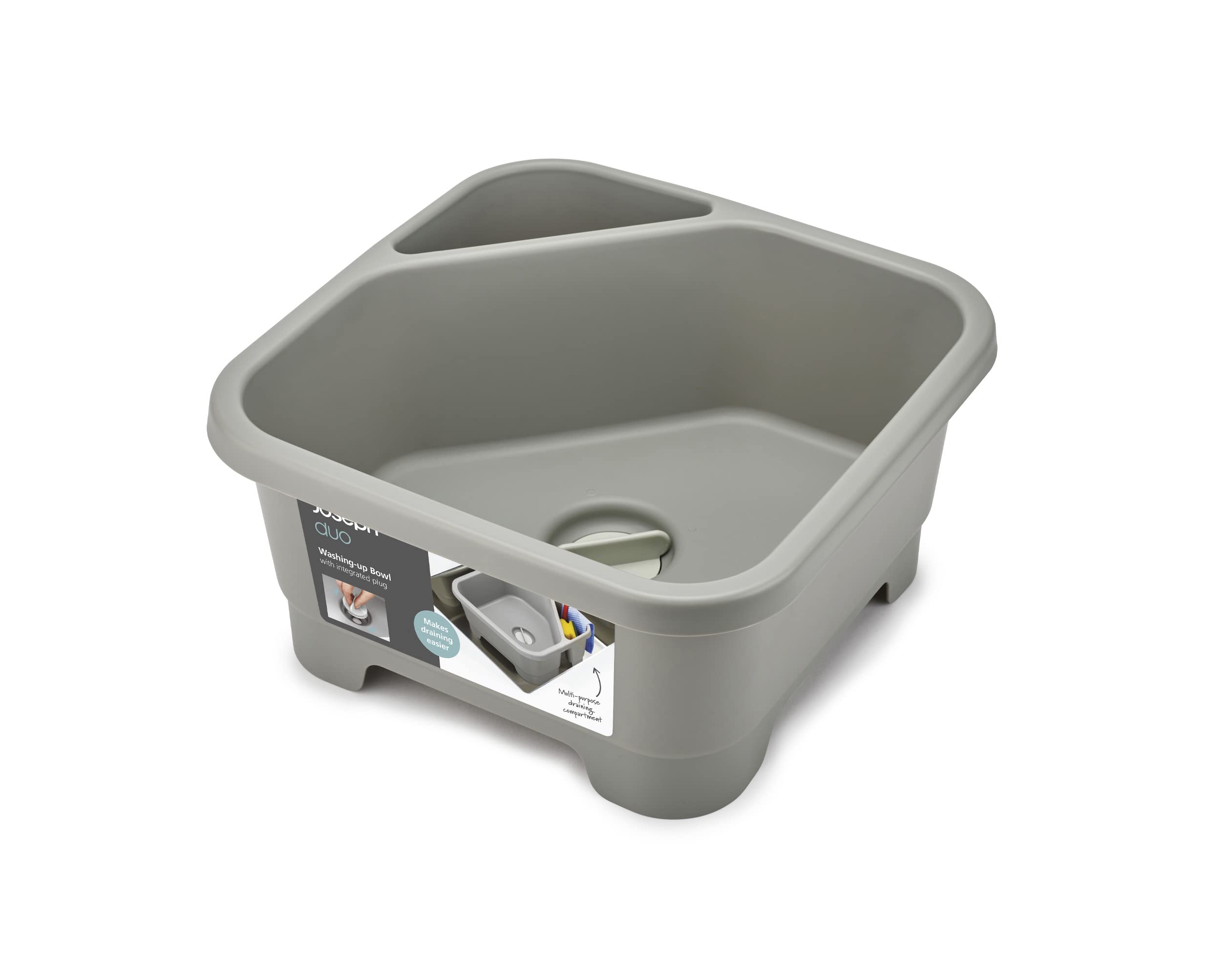 joseph-joseph-duo-bol-vaisselle-carr-avec-bouchon-d-vacuation-et-compartiment-co image 3