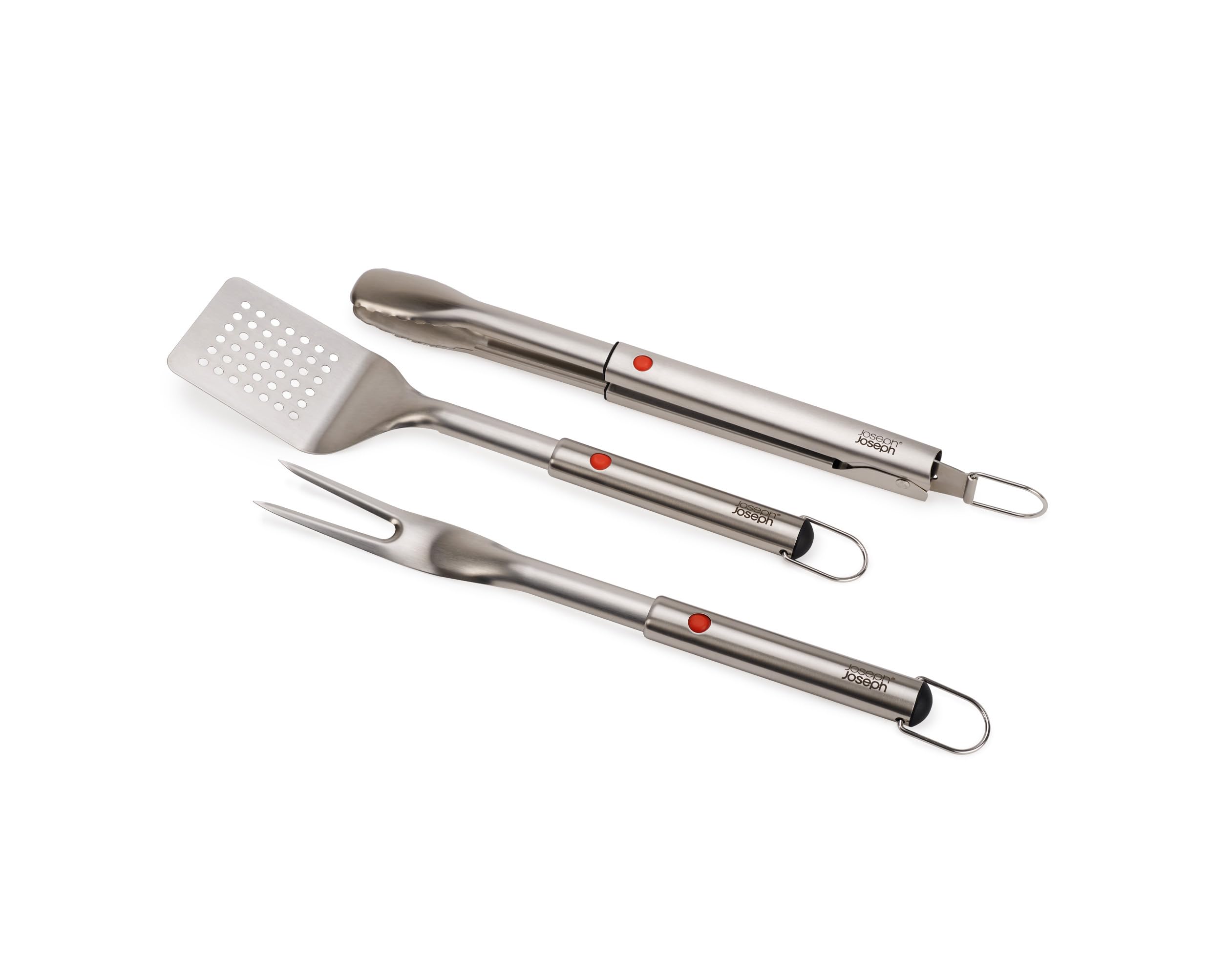 joseph-joseph-grillout-set-de-4-ustensiles-bbq-en-acier-inoxydable-brosse-pinces image 7