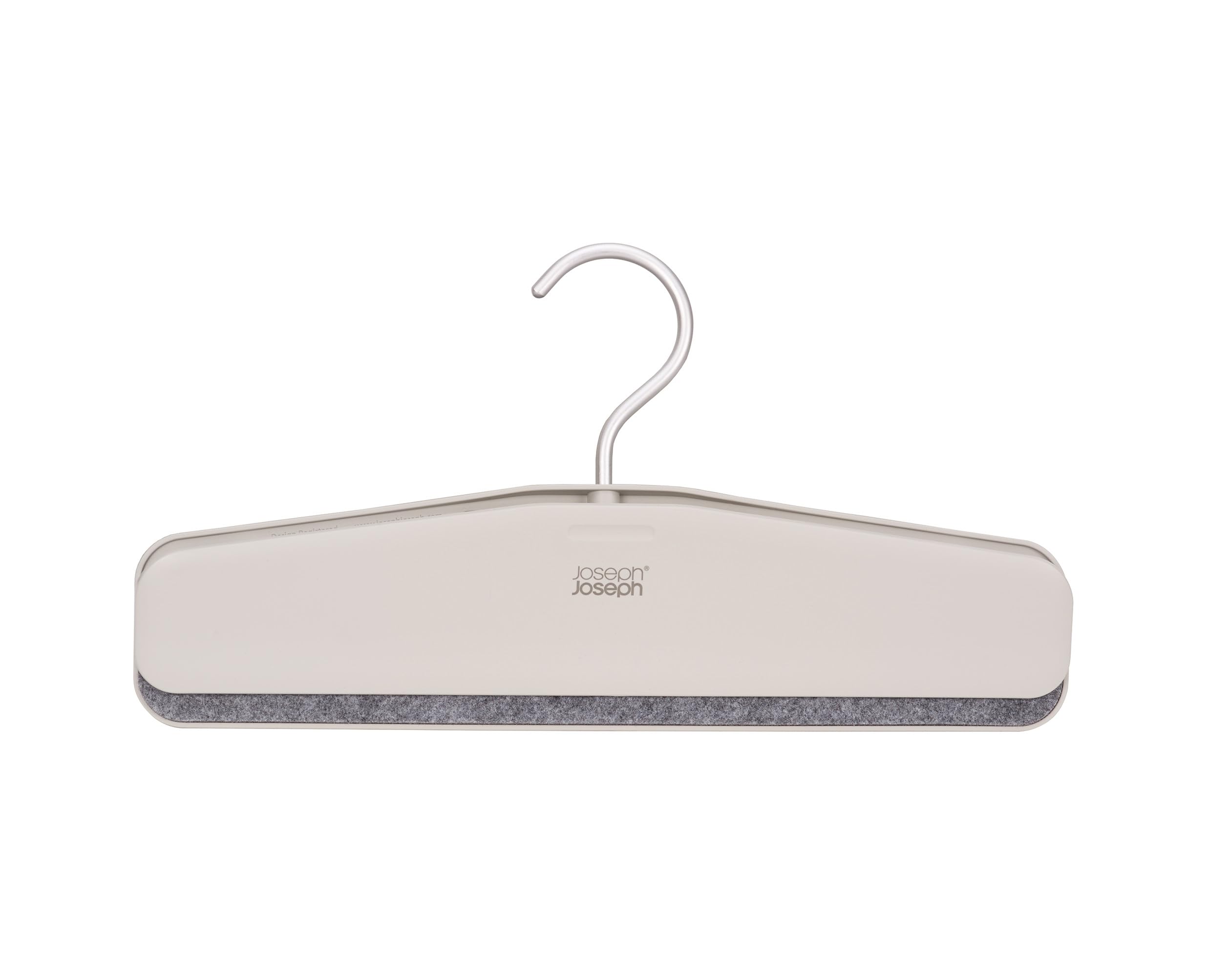 joseph-joseph-orderly-lot-de-2-cintres-pantalons-et-jupes-clip-poign-e-en-feutre image 1