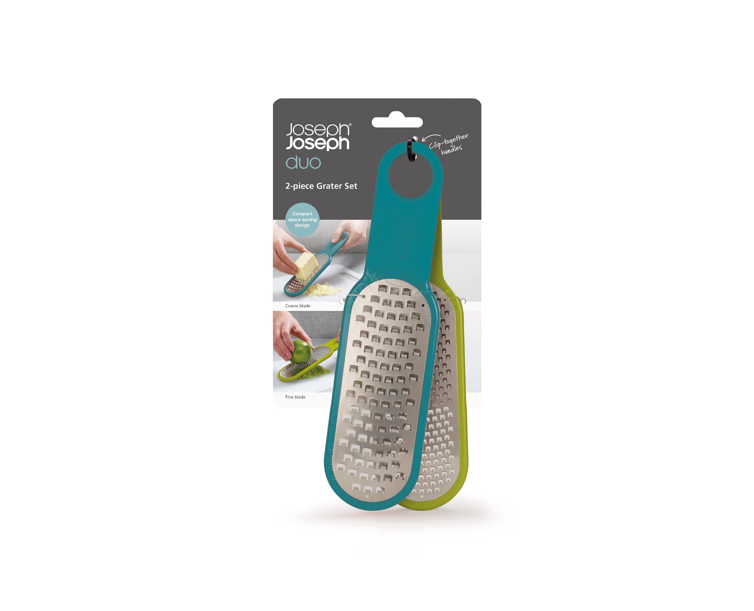 joseph-joseph-duo-set-de-2-r-pes-de-cuisine-fine-et-grossi-re-avec-zesteur-opale image 2