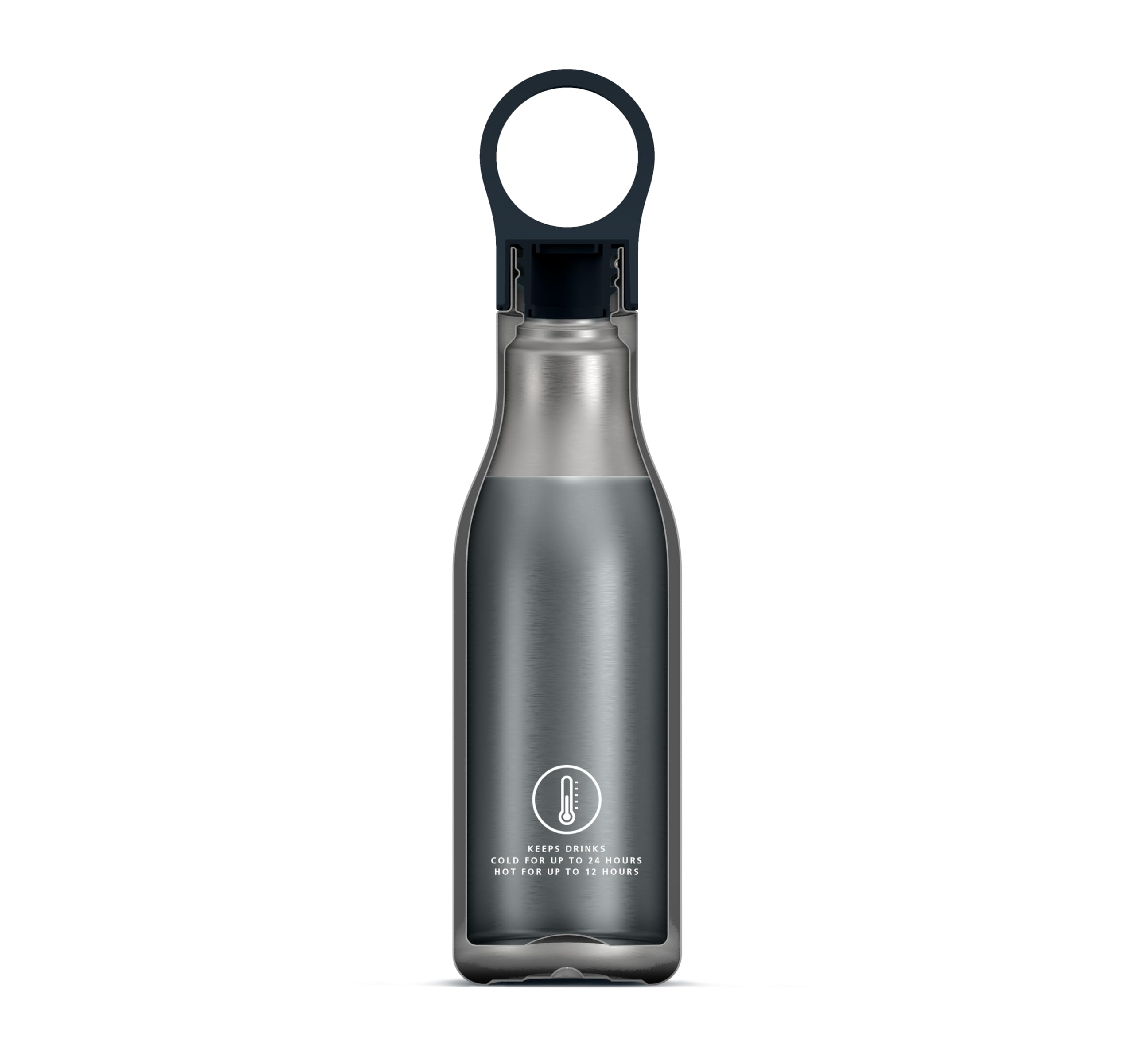 joseph-joseph-loop-bouteille-isotherme-sous-vide-500-ml-en-acier-inoxydable-18-8 image 4
