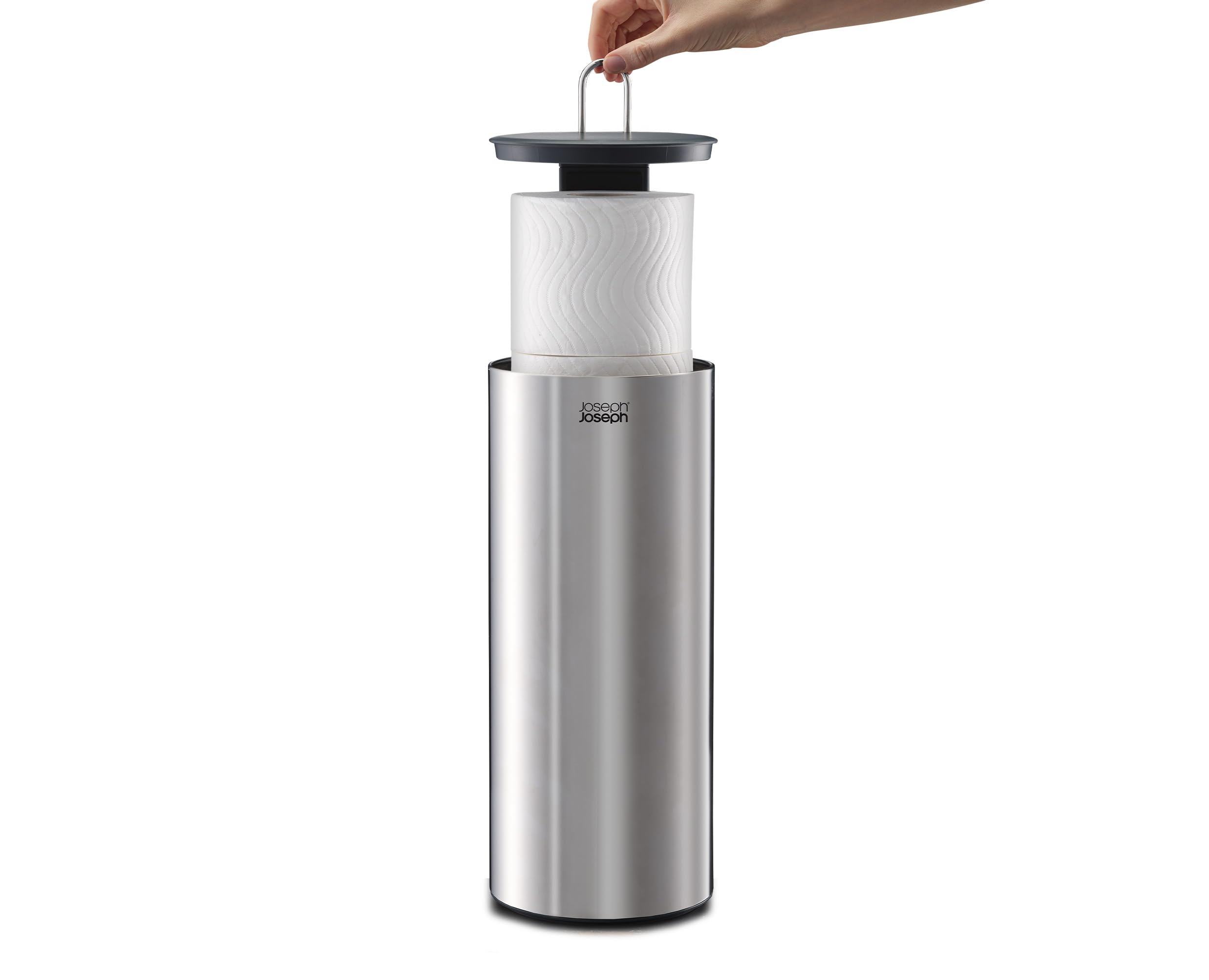 joseph-joseph-easystore-luxe-porte-rouleau-de-papier-toilette-en-acier-inoxydabl image 3