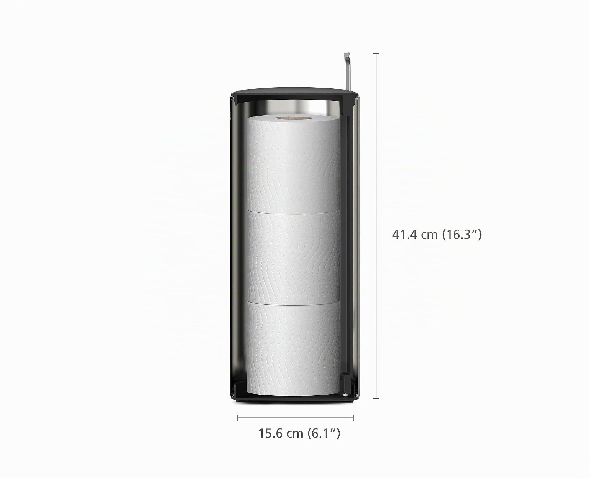 joseph-joseph-easystore-luxe-porte-rouleau-de-papier-toilette-en-acier-inoxydabl image 5
