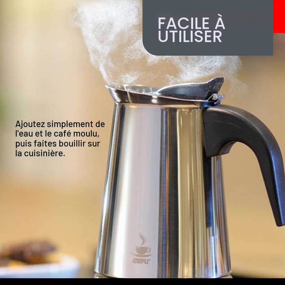 gefu-emilio-cafeti-re-italienne-2-tasses-avec-design-l-gant-garantie-5-ans image 3