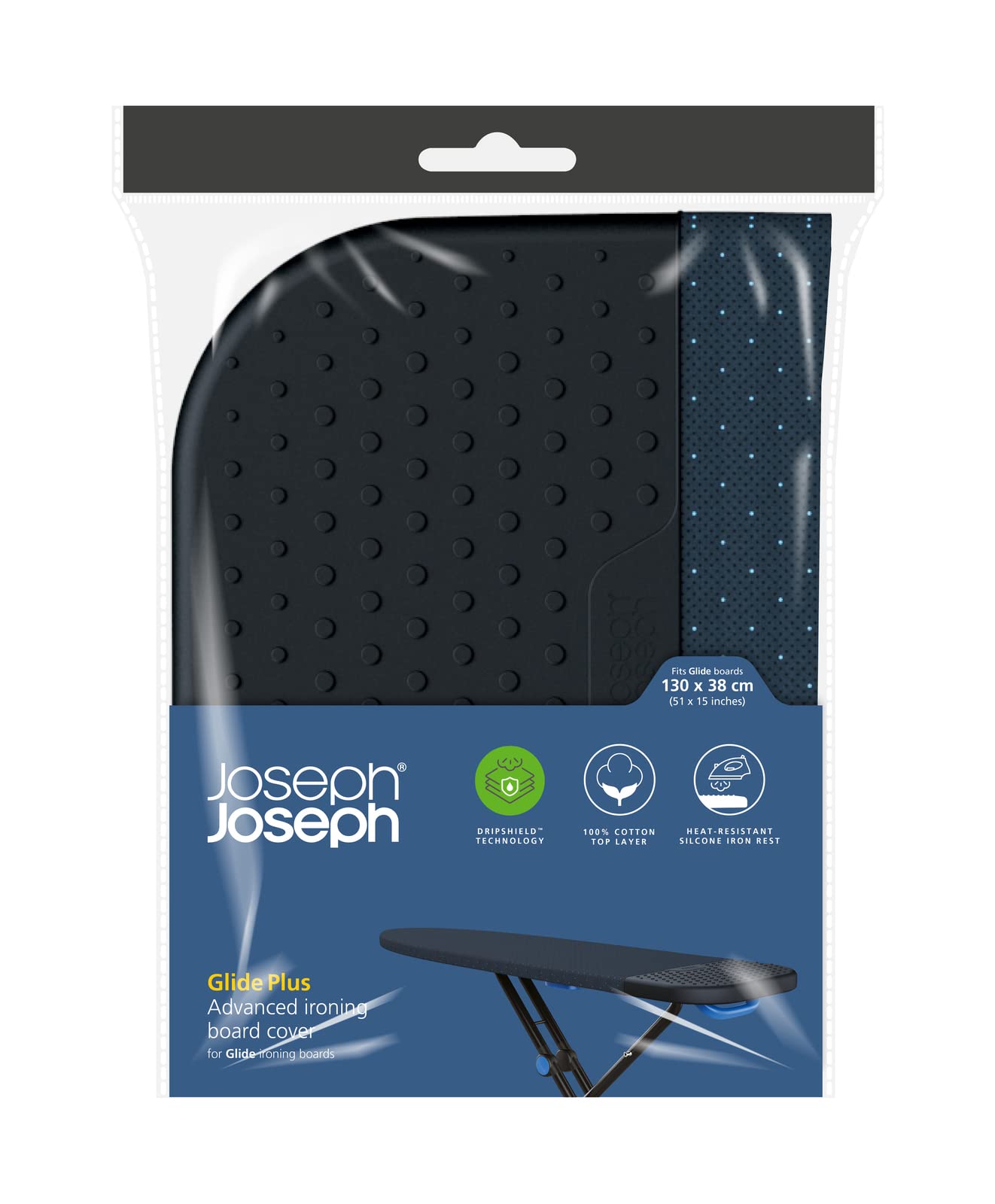 joseph-joseph-glide-plus-housse-de-table-repasser-130-x-38-cm-technologie-dripsh image 2