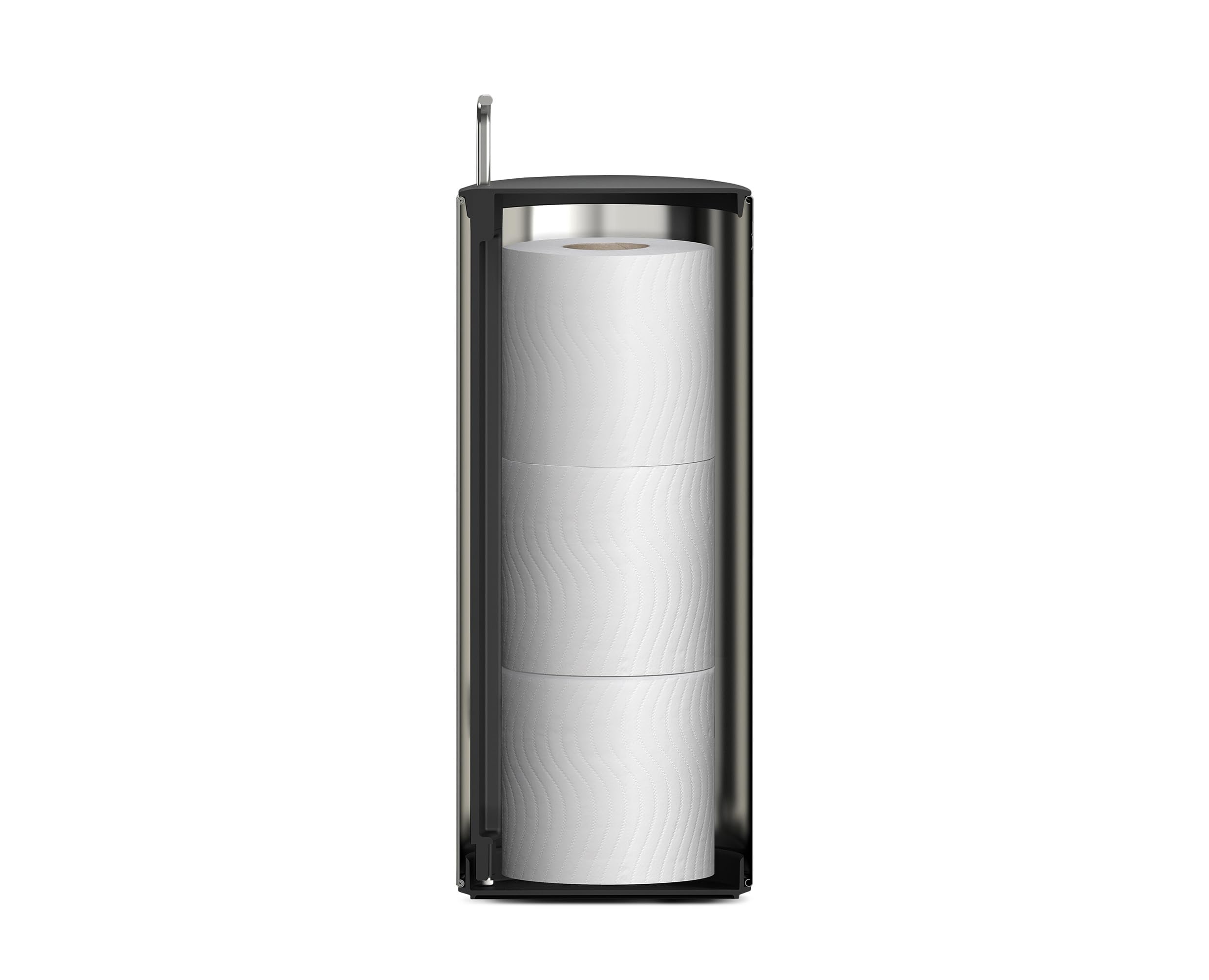 joseph-joseph-easystore-luxe-porte-rouleau-de-papier-toilette-en-acier-inoxydabl image 2