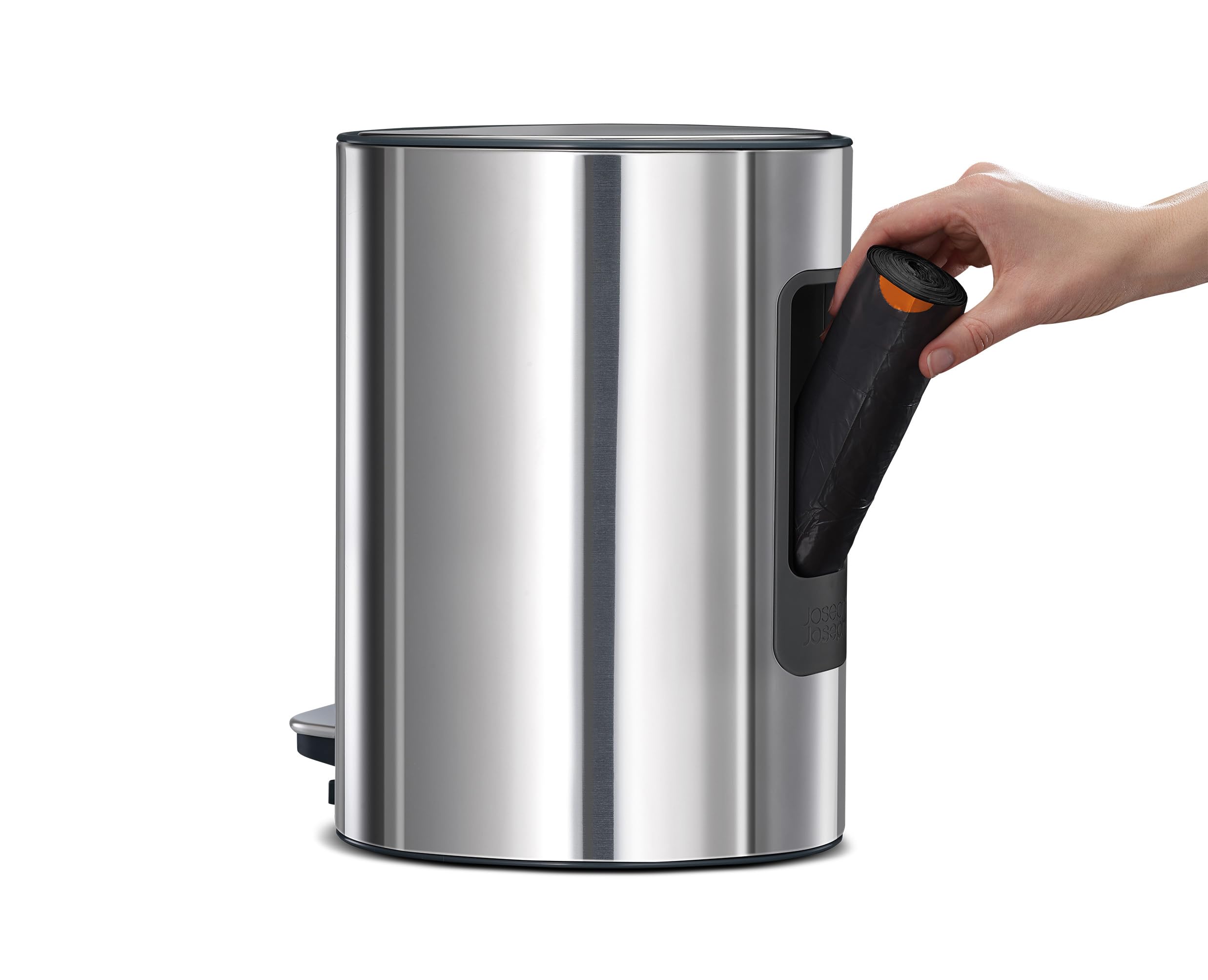 joseph-joseph-easystore-luxe-poubelle-de-cuisine-p-dale-5-litres-en-acier-inoxyd image 2