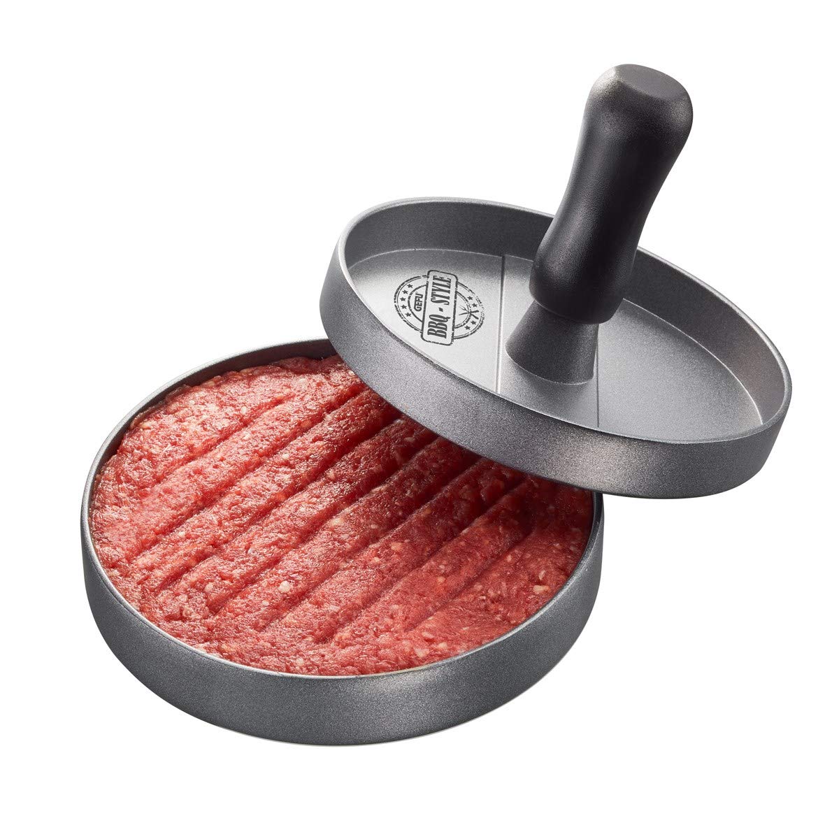 gefu-presse-hamburger-bbq-en-aluminium-rev-tu-patties-11-8-cm-120-180-g image 1
