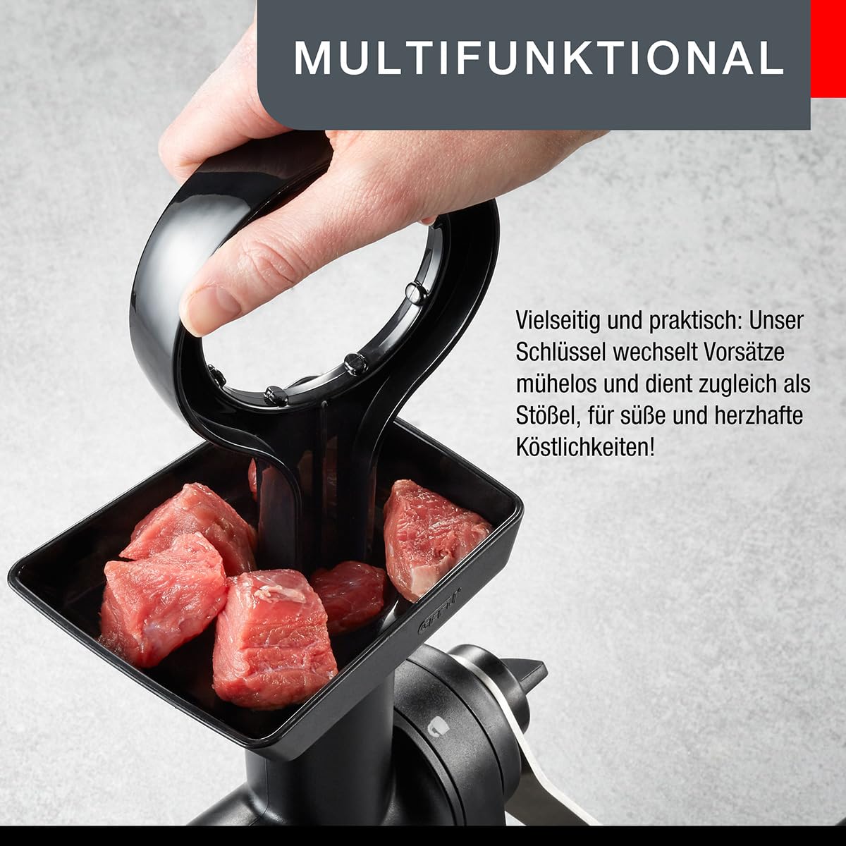 gefu-transforma-gf19090-hachoir-viande-manuel-en-acier-inoxydable-avec-entonnoir image 3