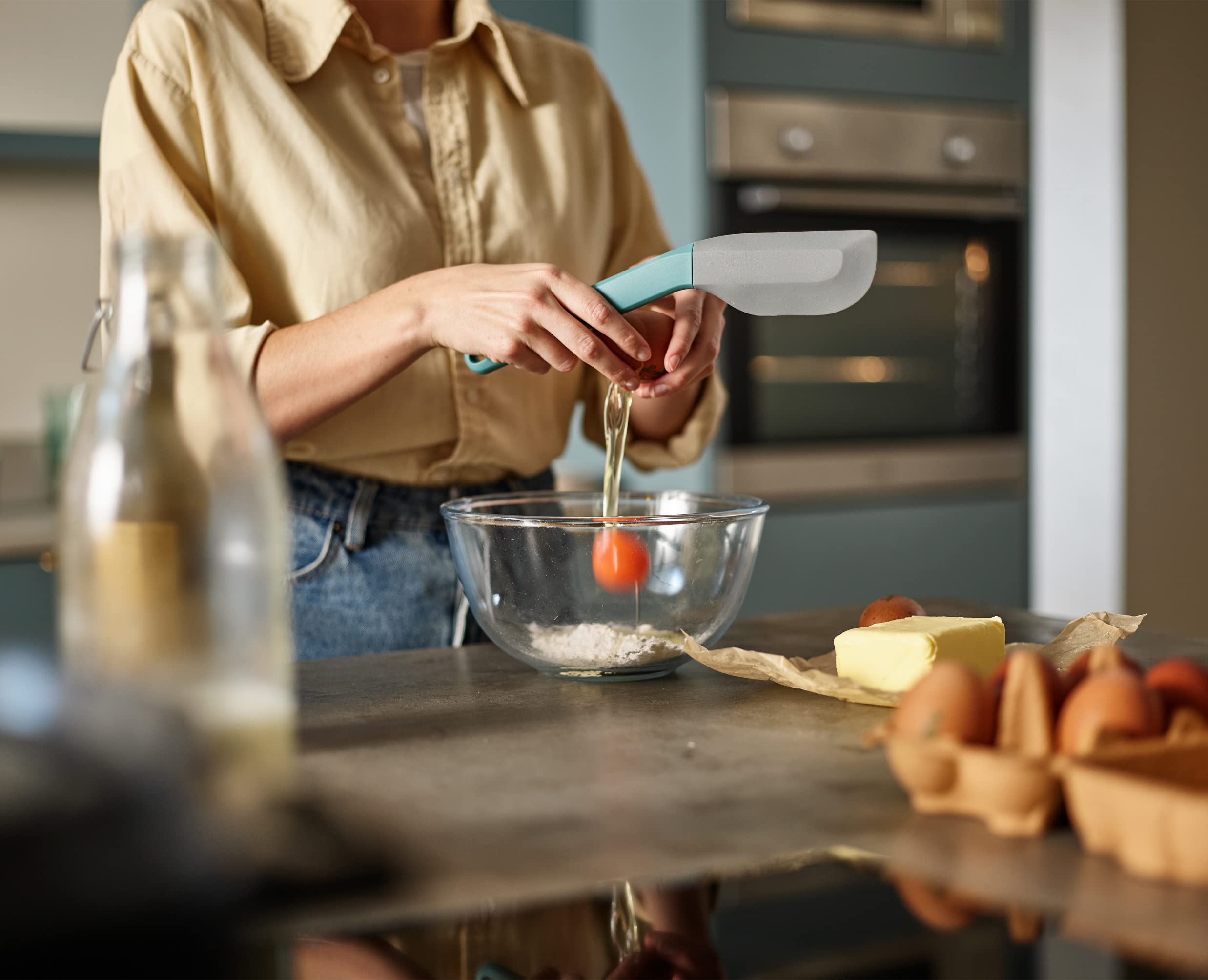 joseph-joseph-duo-kitchen-spatule-maryse-antiadh-sive-en-silicone-avec-t-te-coud image 5