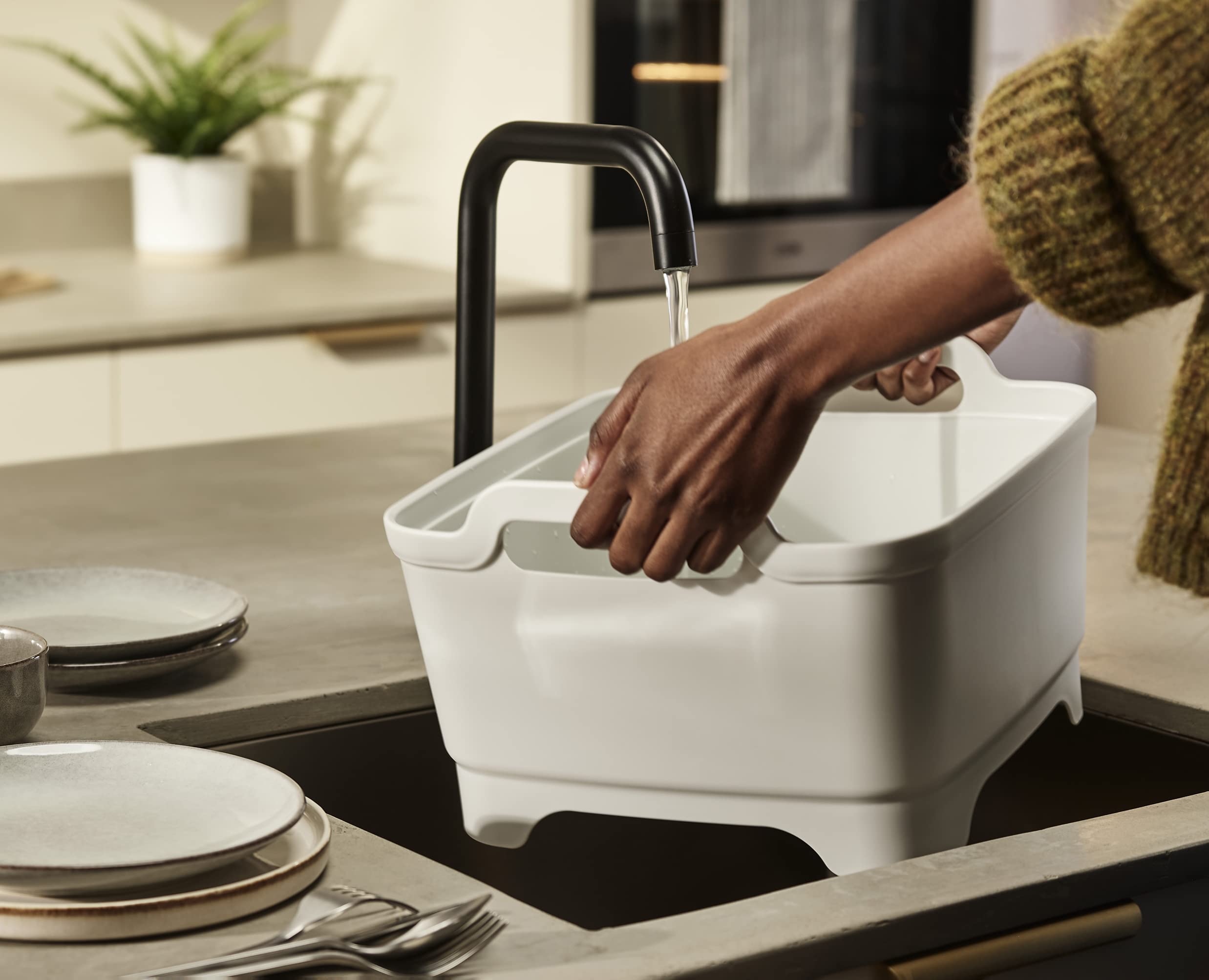 joseph-joseph-wash-drain-bassine-vaisselle-9-l-avec-bouchon-de-vidange-et-poign- image 3