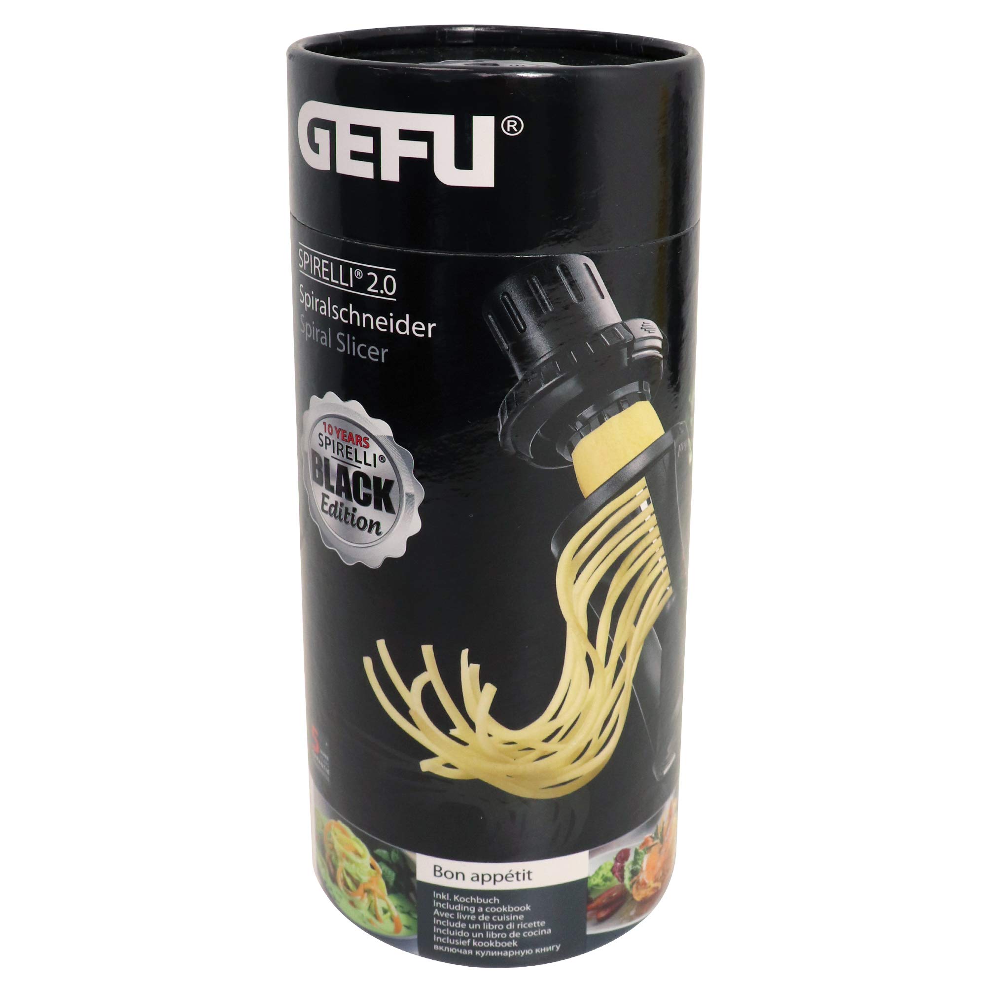 gefu-spirelli-2-0-black-edition-taille-l-gumes-spirale-2-largeurs-de-julienne-2x image 4