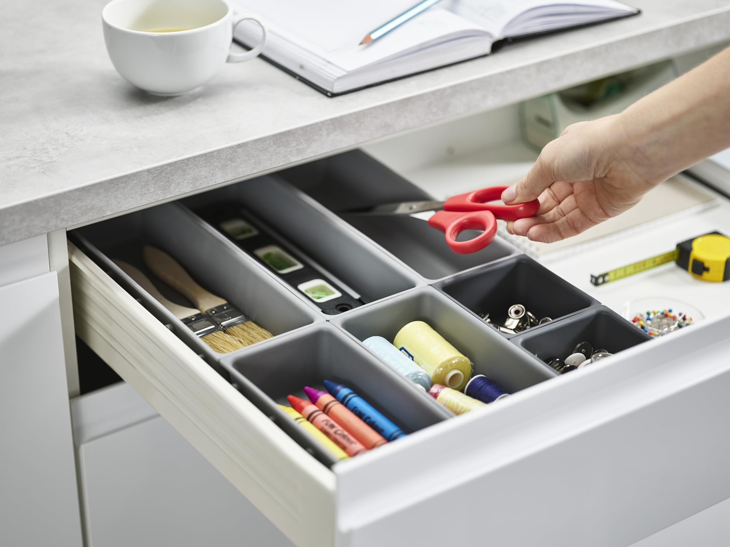 joseph-joseph-blox-ensemble-de-7-compartiments-de-rangement-modulaires-pour-tiro image 5