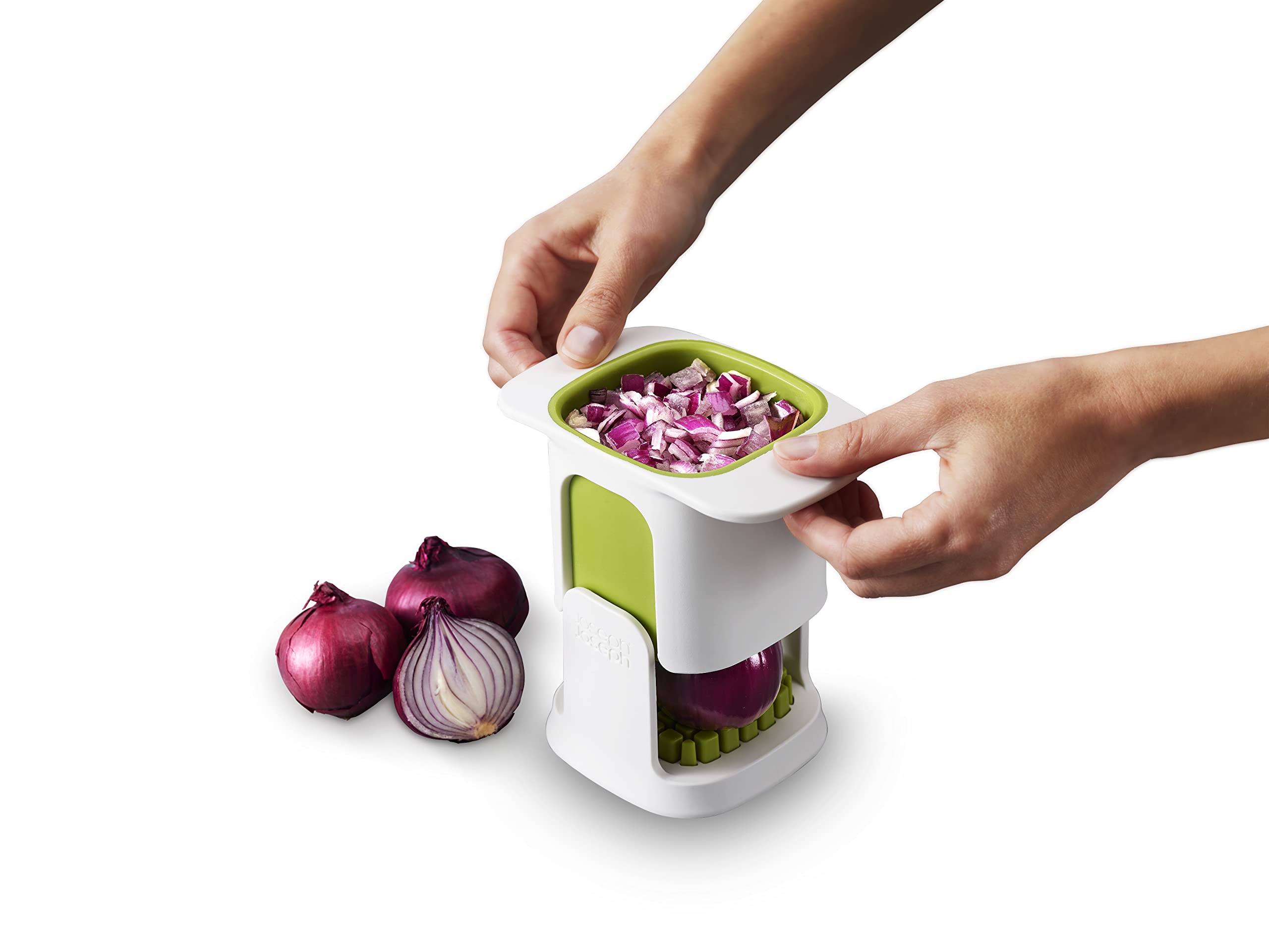 joseph-joseph-chopcup-coupe-l-gumes-et-coupe-fruits-avec-ciseaux-l-gumes-en-acie image 1